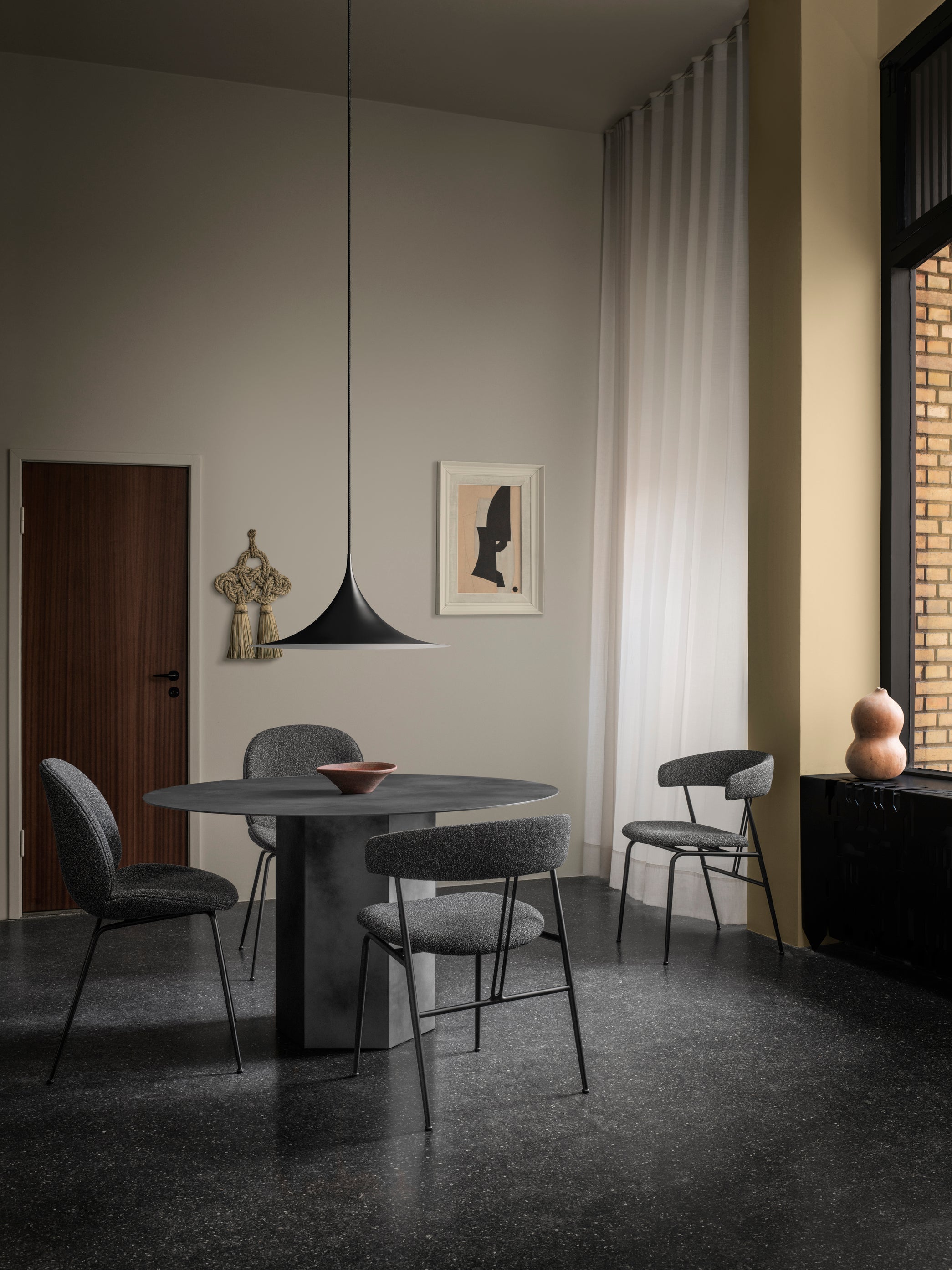 SEMI brown pendant lamp