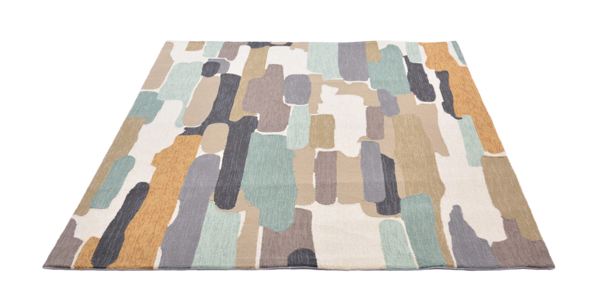 External rug Trattino Sea Glass beige-blue