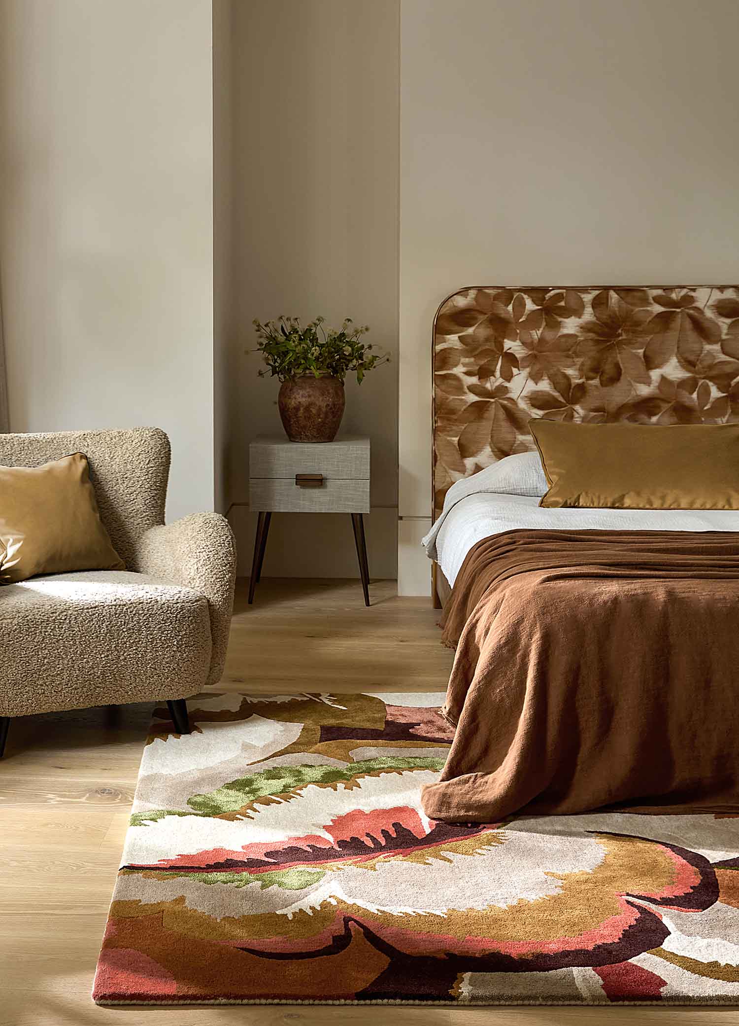 Dywan CALATHEA AMBER BRAZILIAN ROSEWOOD beżowo-brązowy