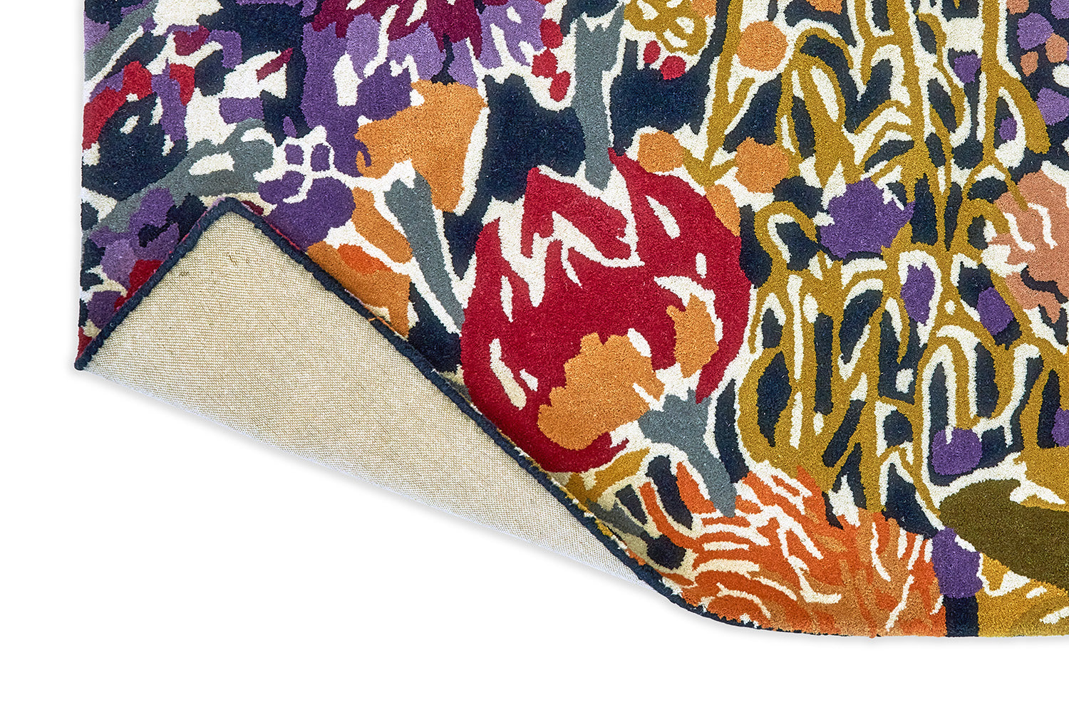 Multicolored Sanguine Aubergine rug