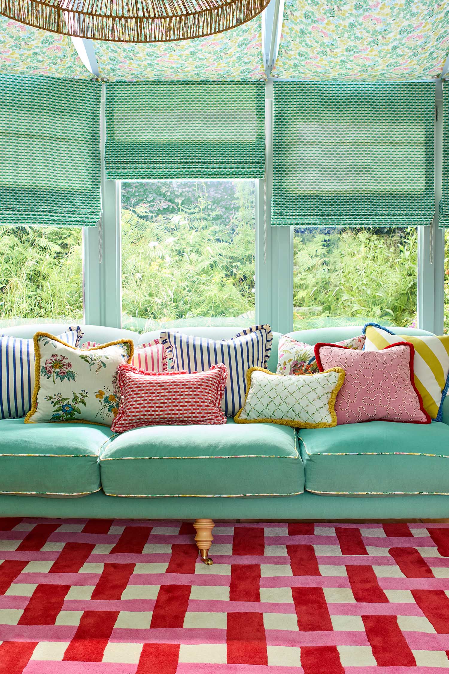 Dywan BASKETWEAVE CORAL ROSE czerwono-różowy