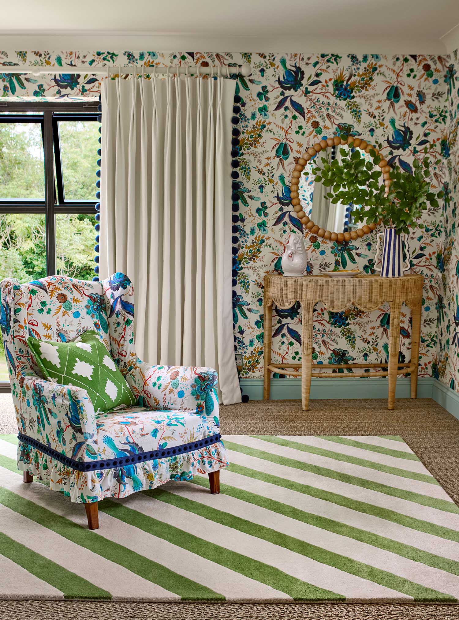 Dywan PAPER STRAW PERIDOT zielono-beżowy