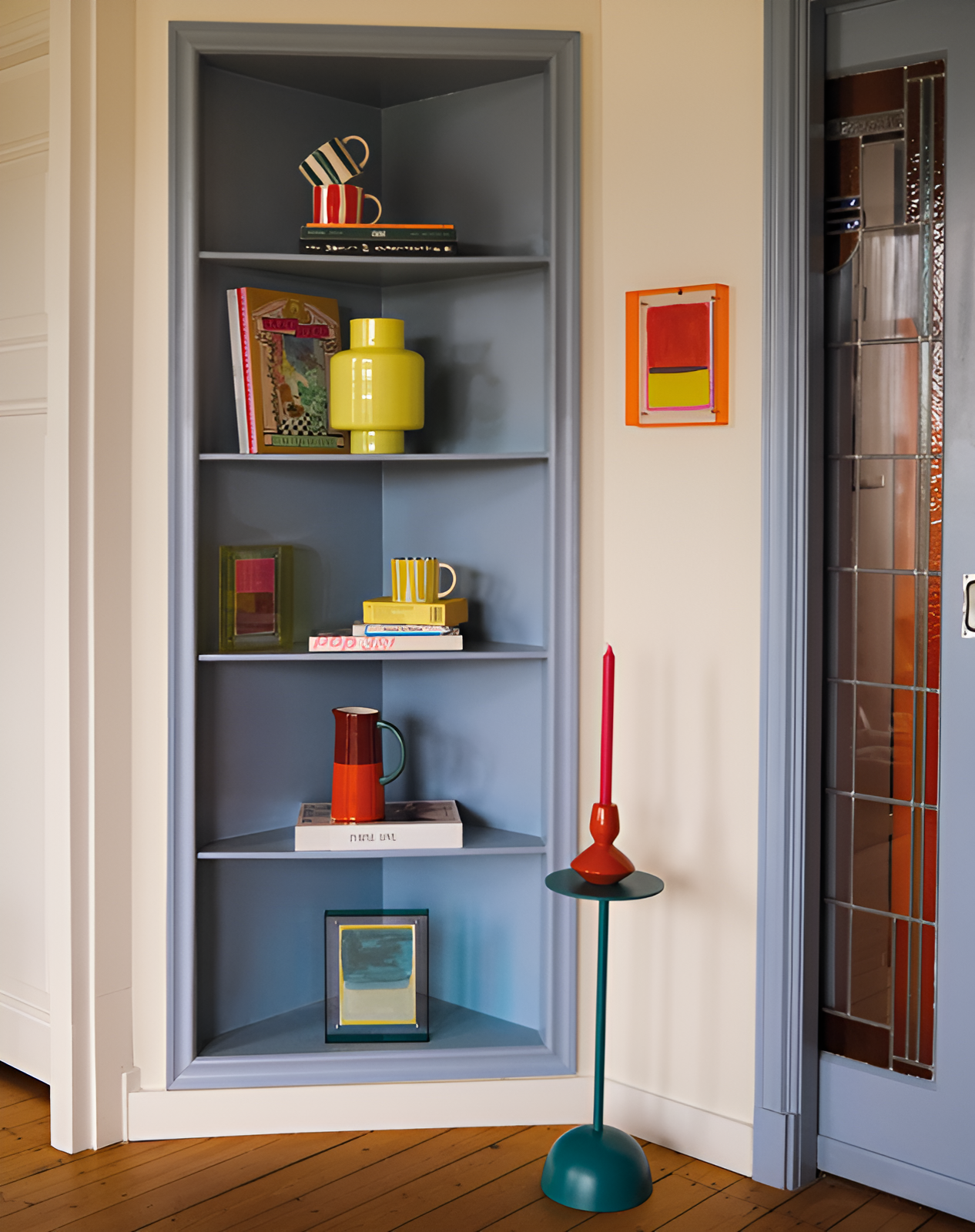 Stolik boczny LINDA. x UNC morski niebieski