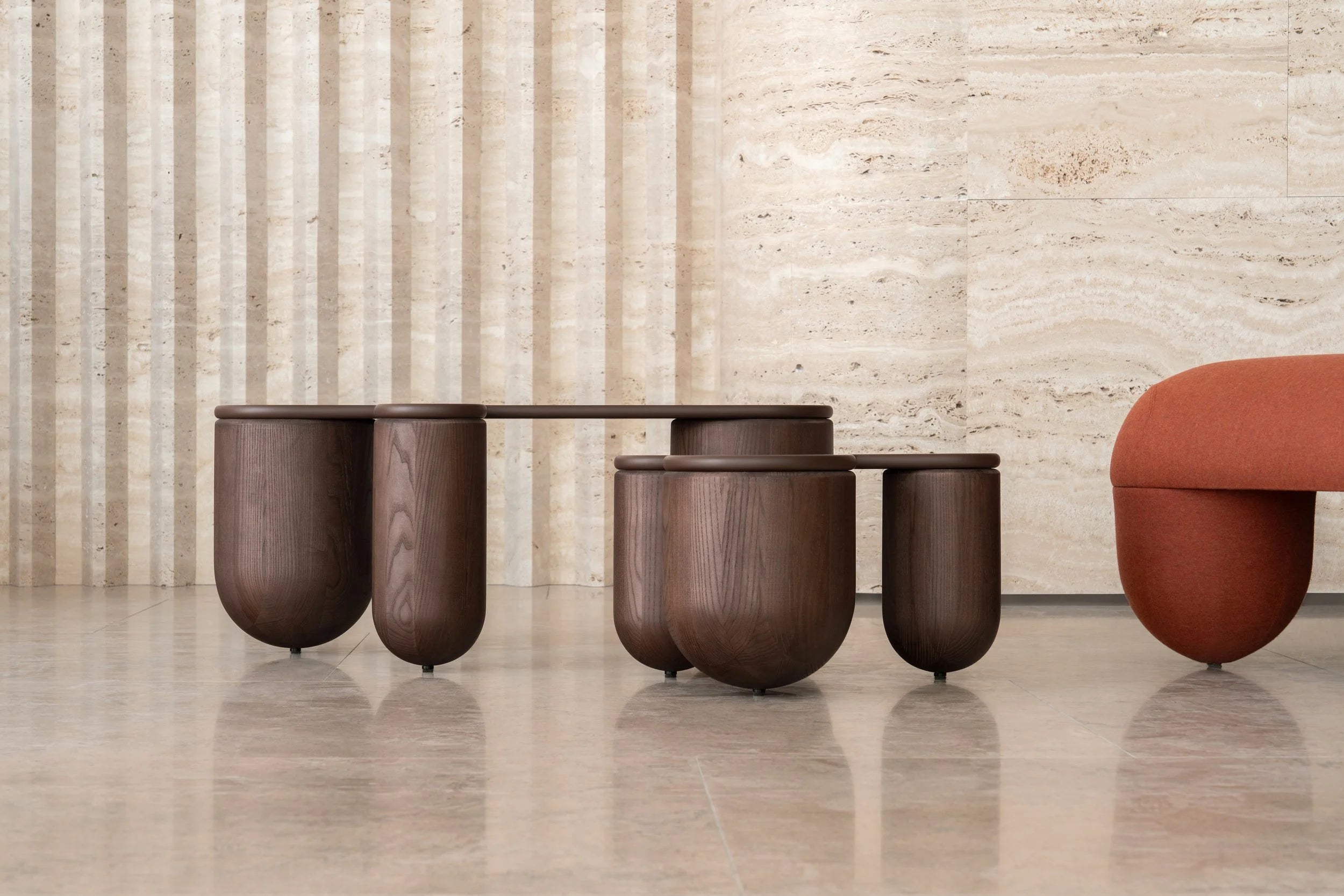 Konferenční stolek HELLO 2 hnědý jasan