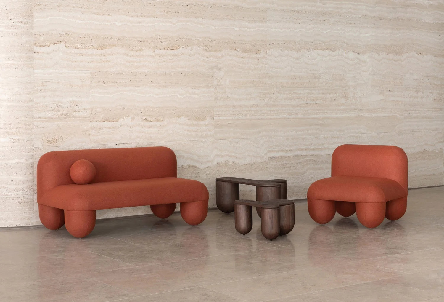 Konferenční stolek HELLO 2 hnědý jasan