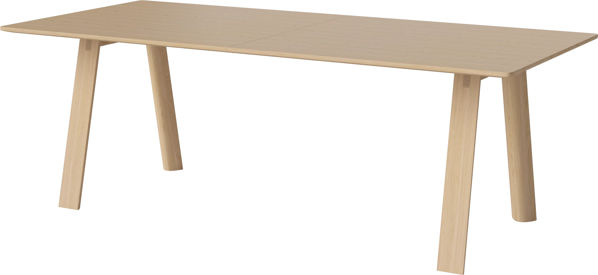 Rozkládací stůl HILL z běleného dubového dřeva