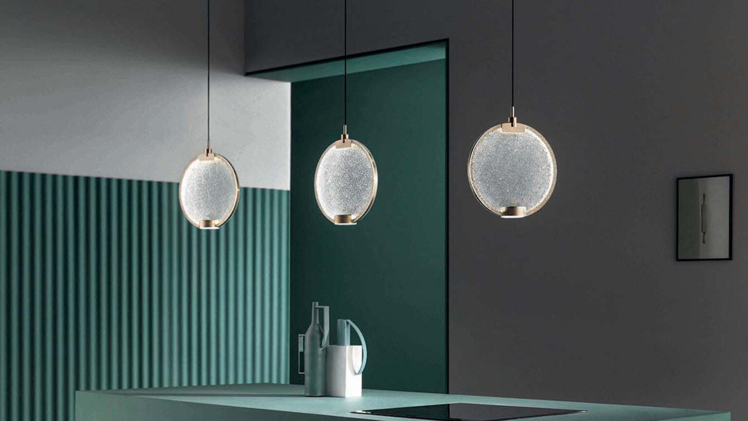 Pendant lamp HORO S1 brushed brass