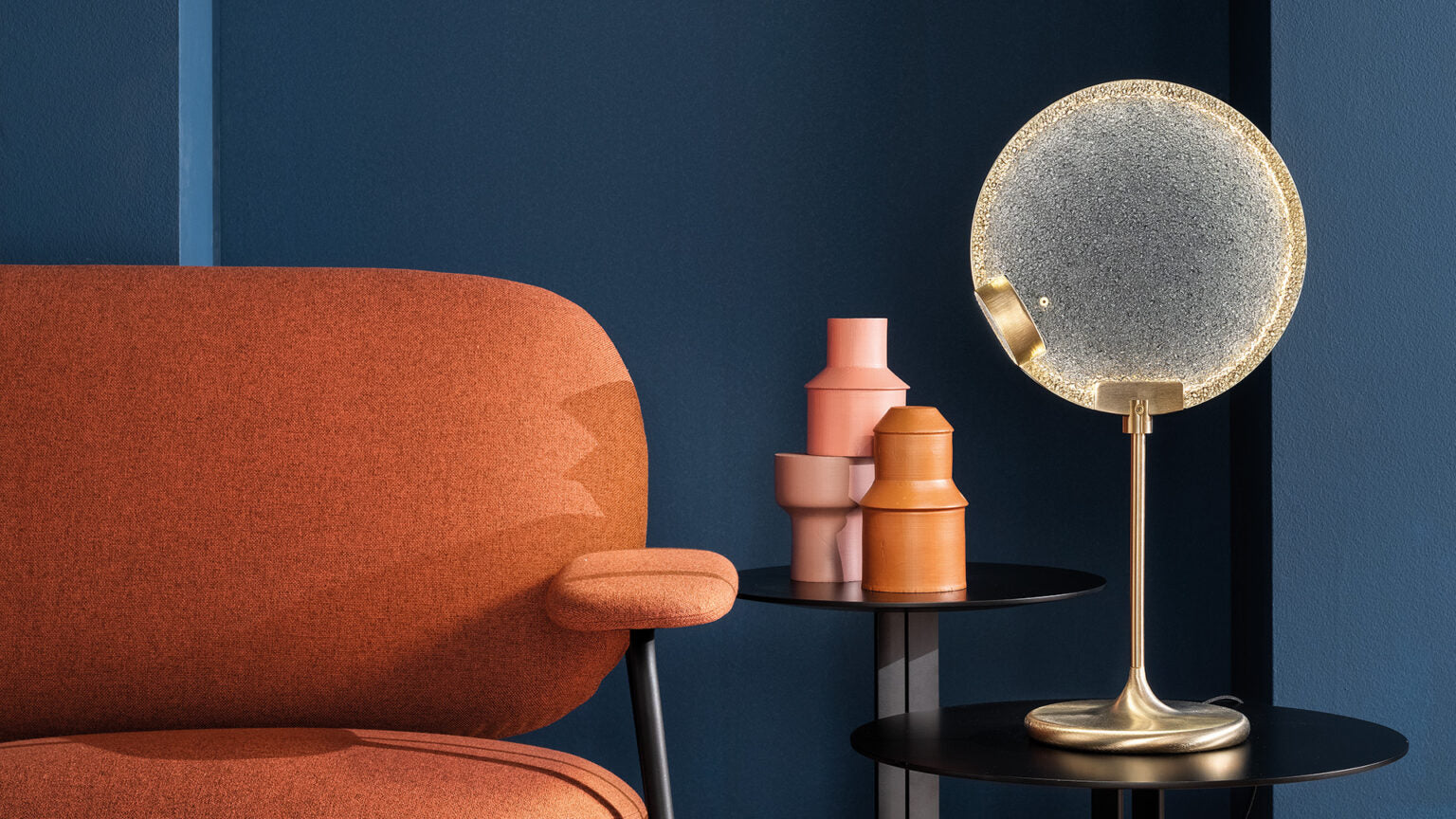 Lampa stołowa HORO TL szczotkowany mosiądz