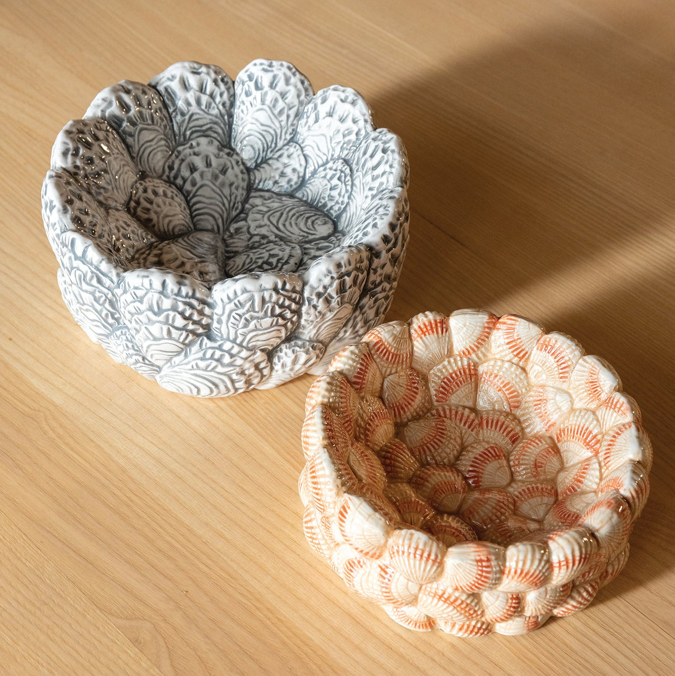 Miska COCKLE béžovo-oranžová