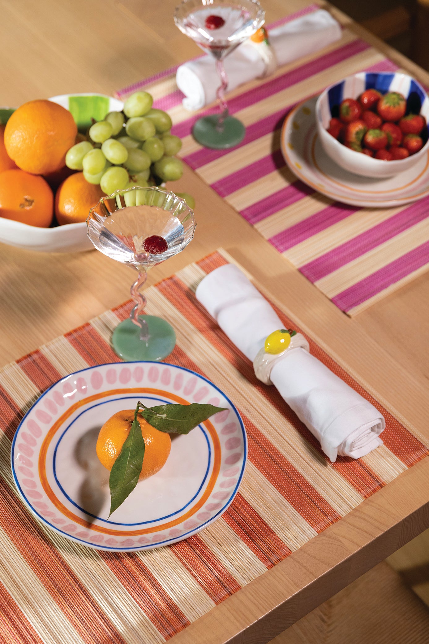 Sada snídaňových talířů BOAVISTA barevná porcelán