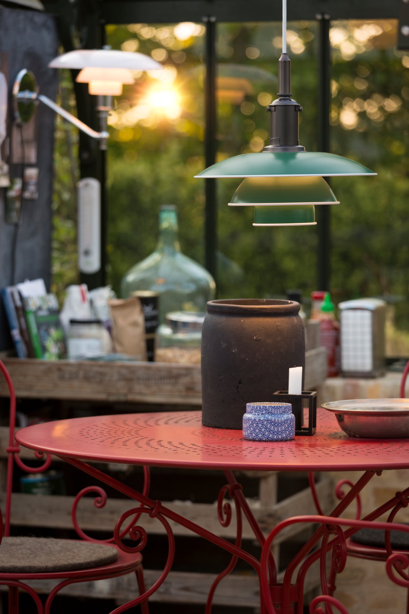 PH 3½-3 METAL green pendant lamp