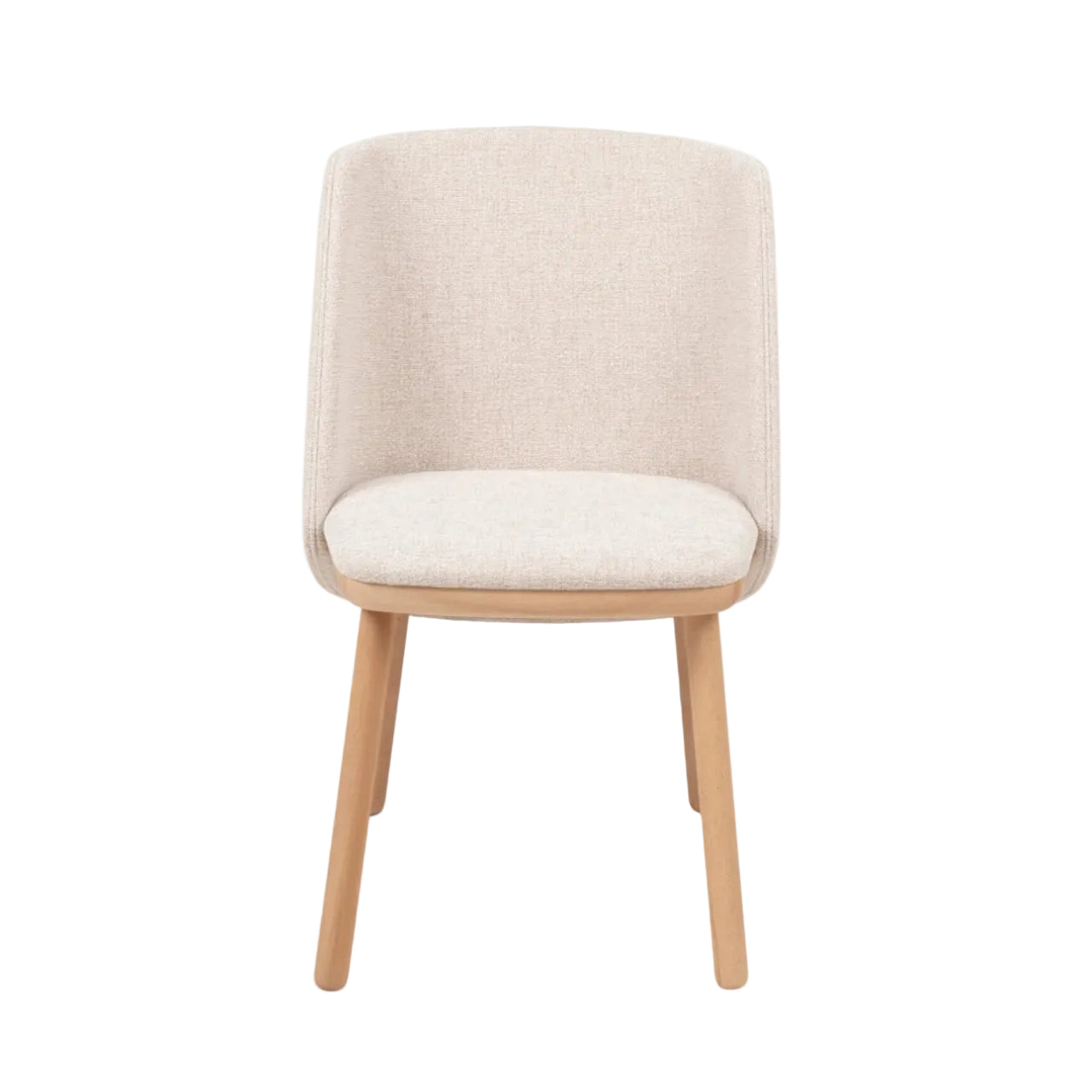 IKKOKU Chair upholstered with wooden base