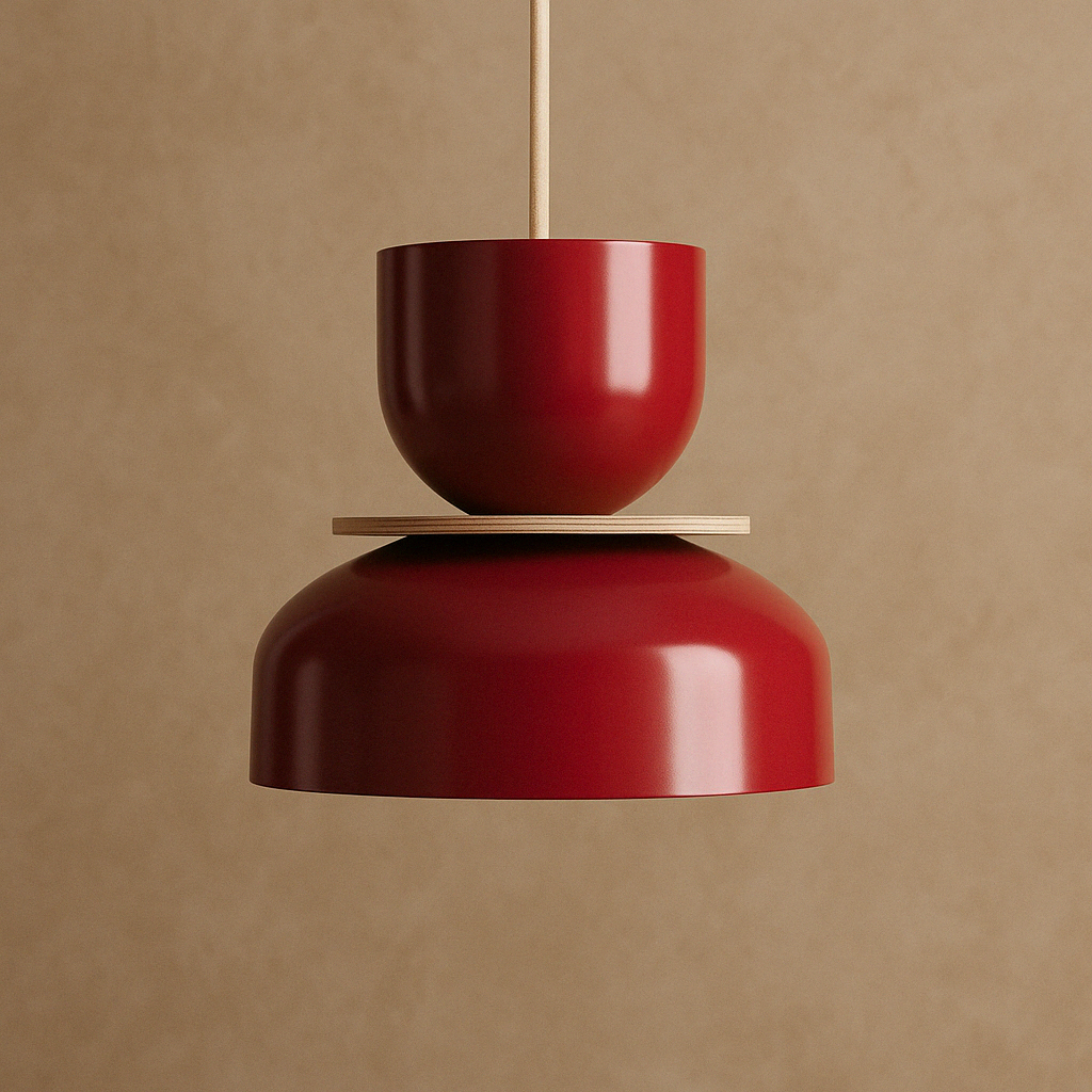 Lampa wisząca UTO bordowy – metal