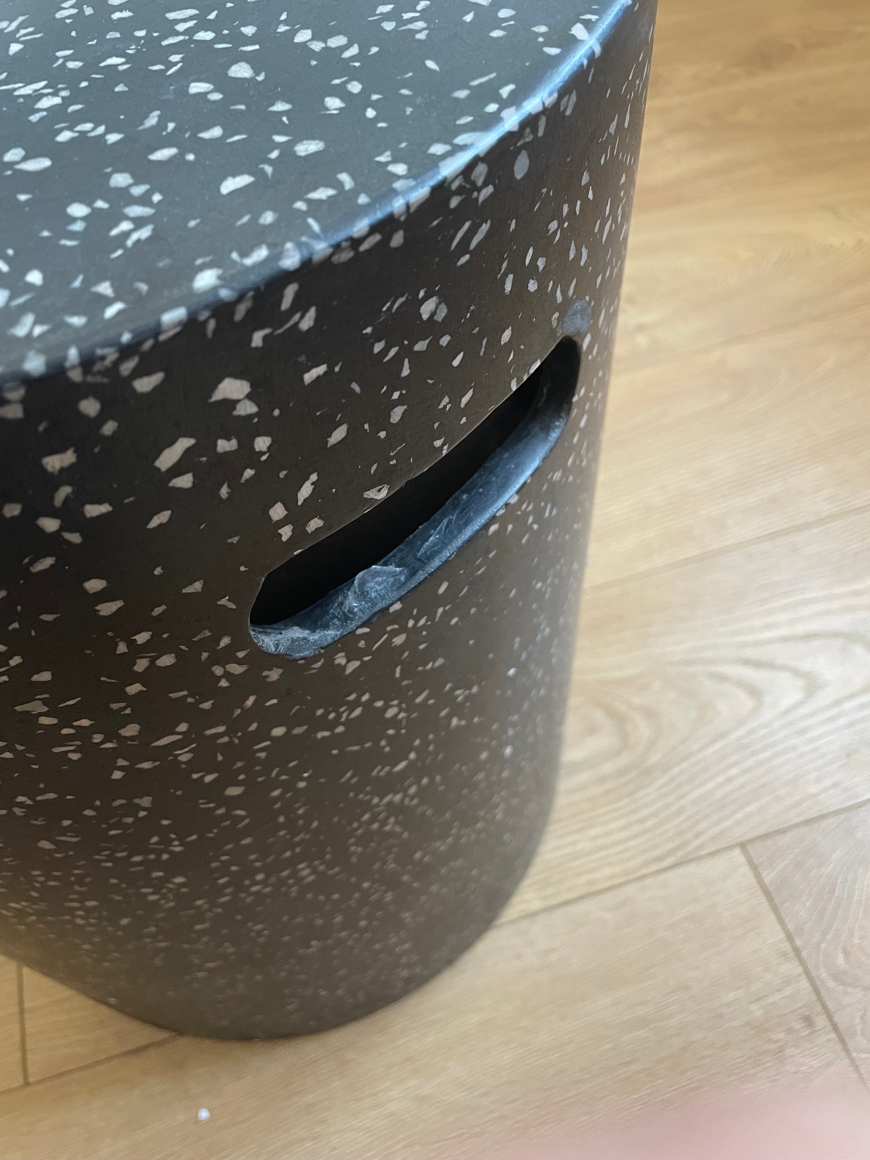 Jenell Black Garden Side Table - Display Model