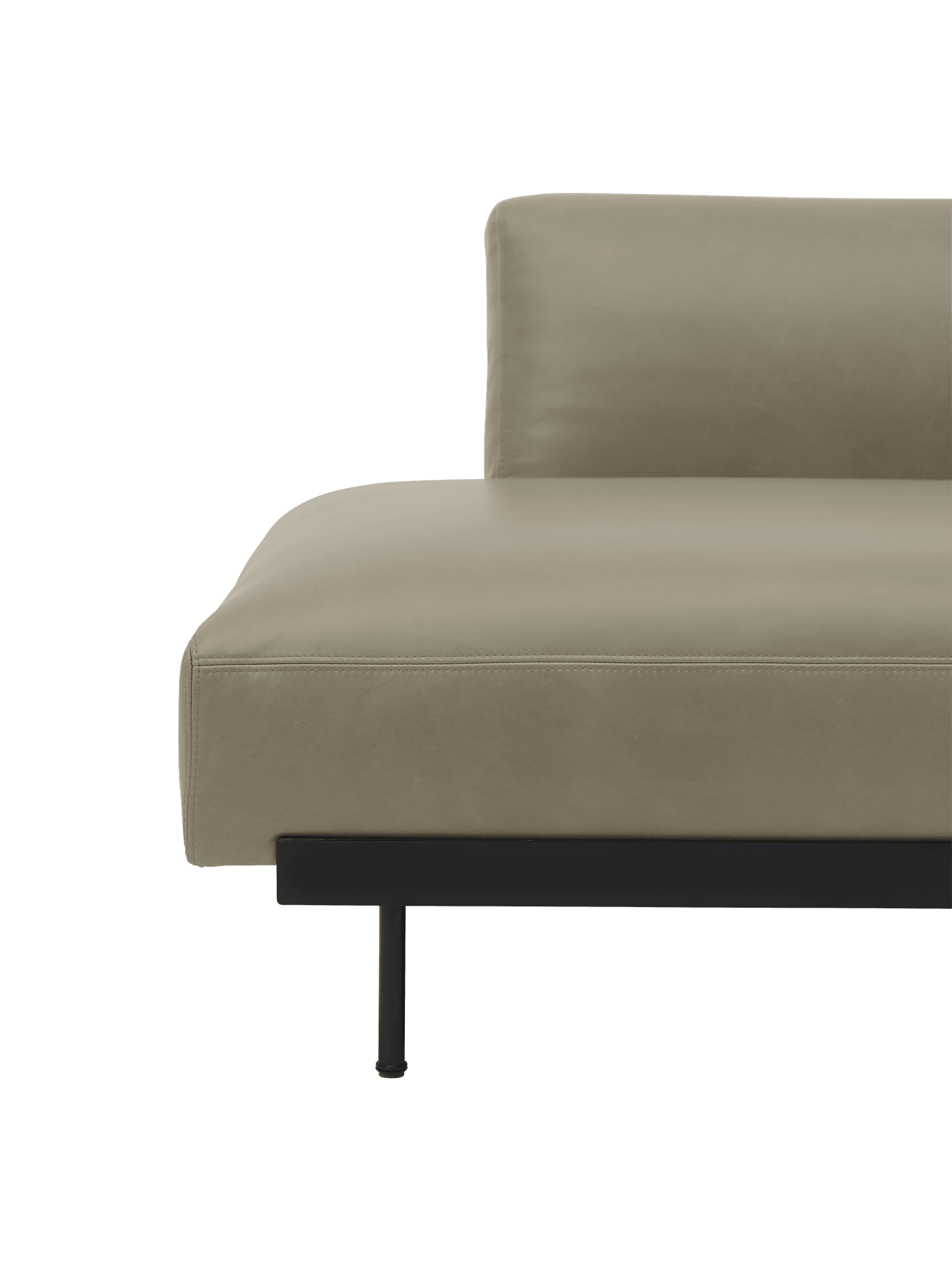 Sofa pro dvě osoby, otevřená levostranná IN SITU, čalouněná.