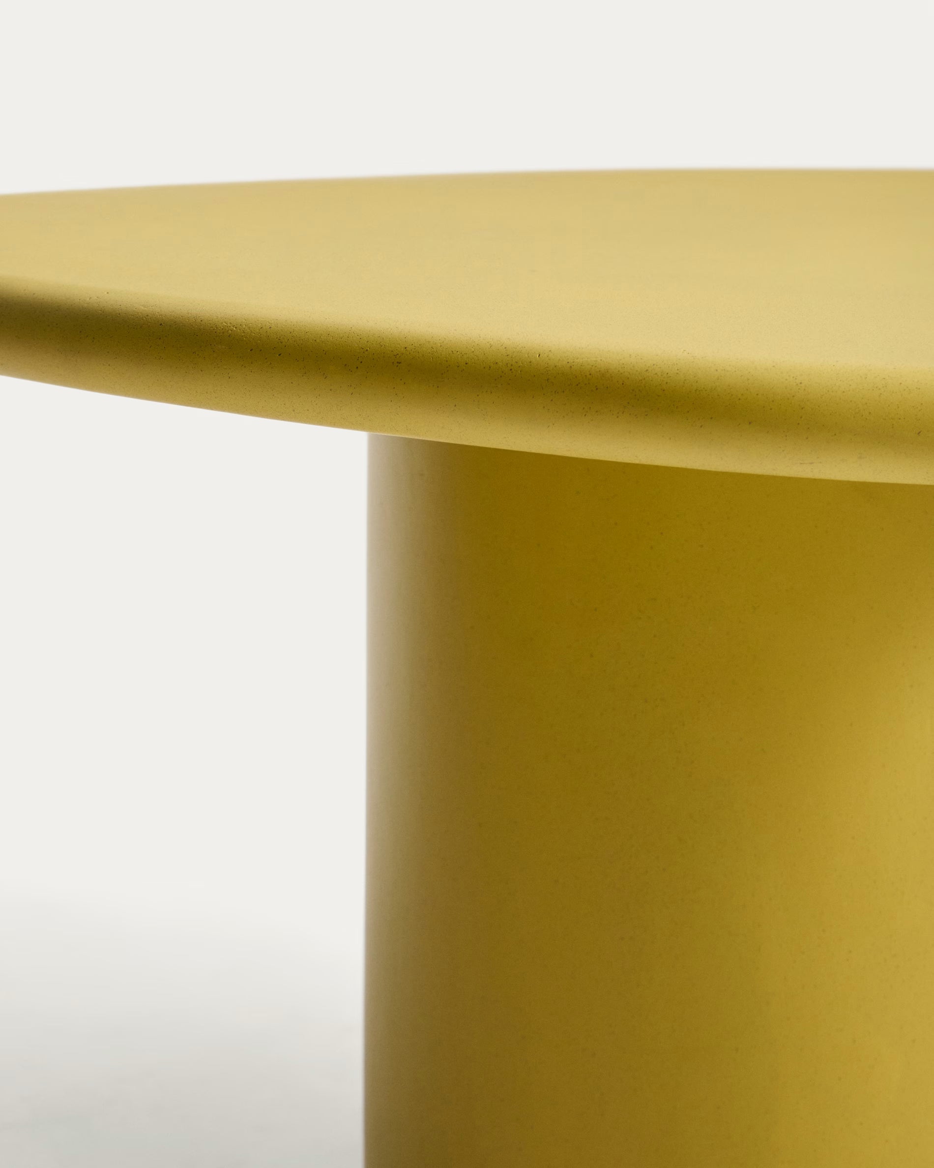 Mustard Cement Outdoor Coffee Table MACARELLA