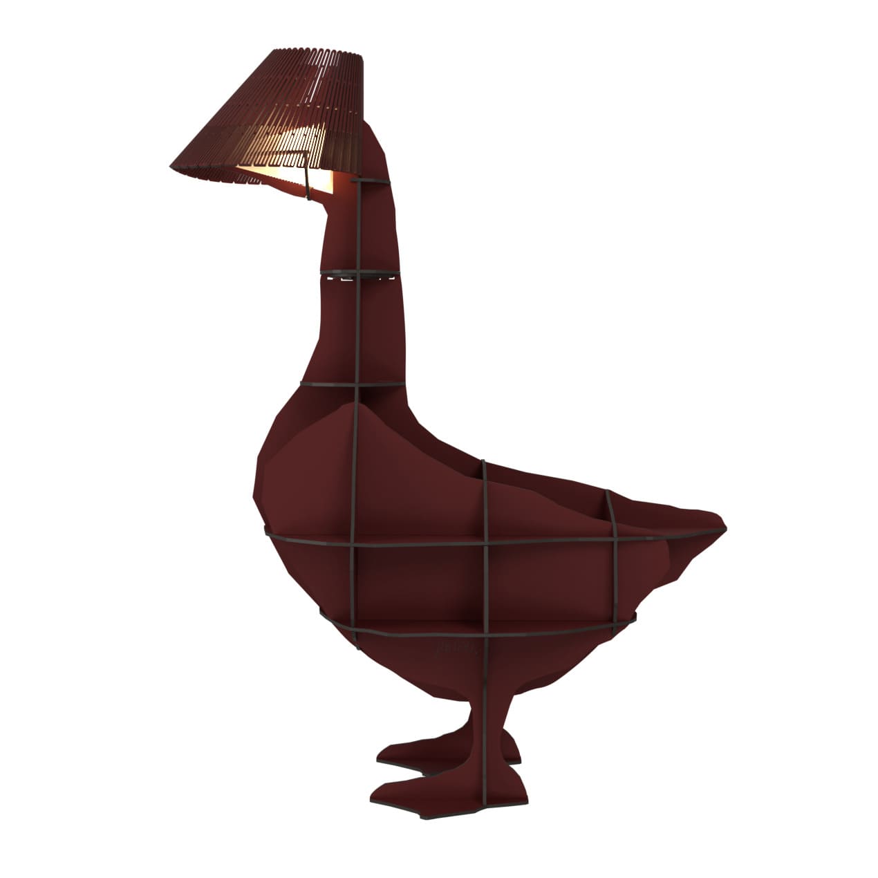 Lampa JUNON v bordové barvě