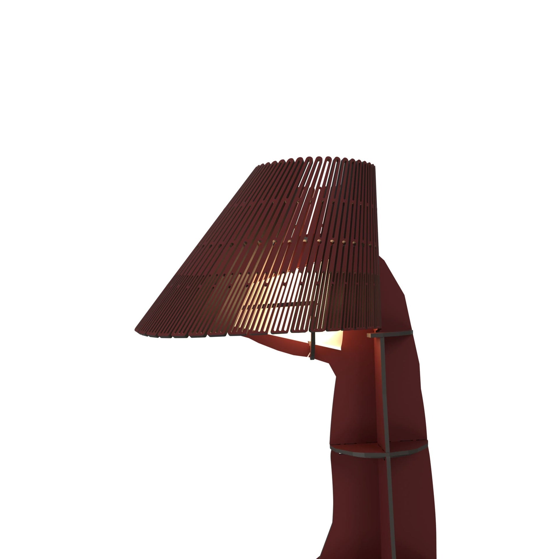 Lampa JUNON v bordové barvě