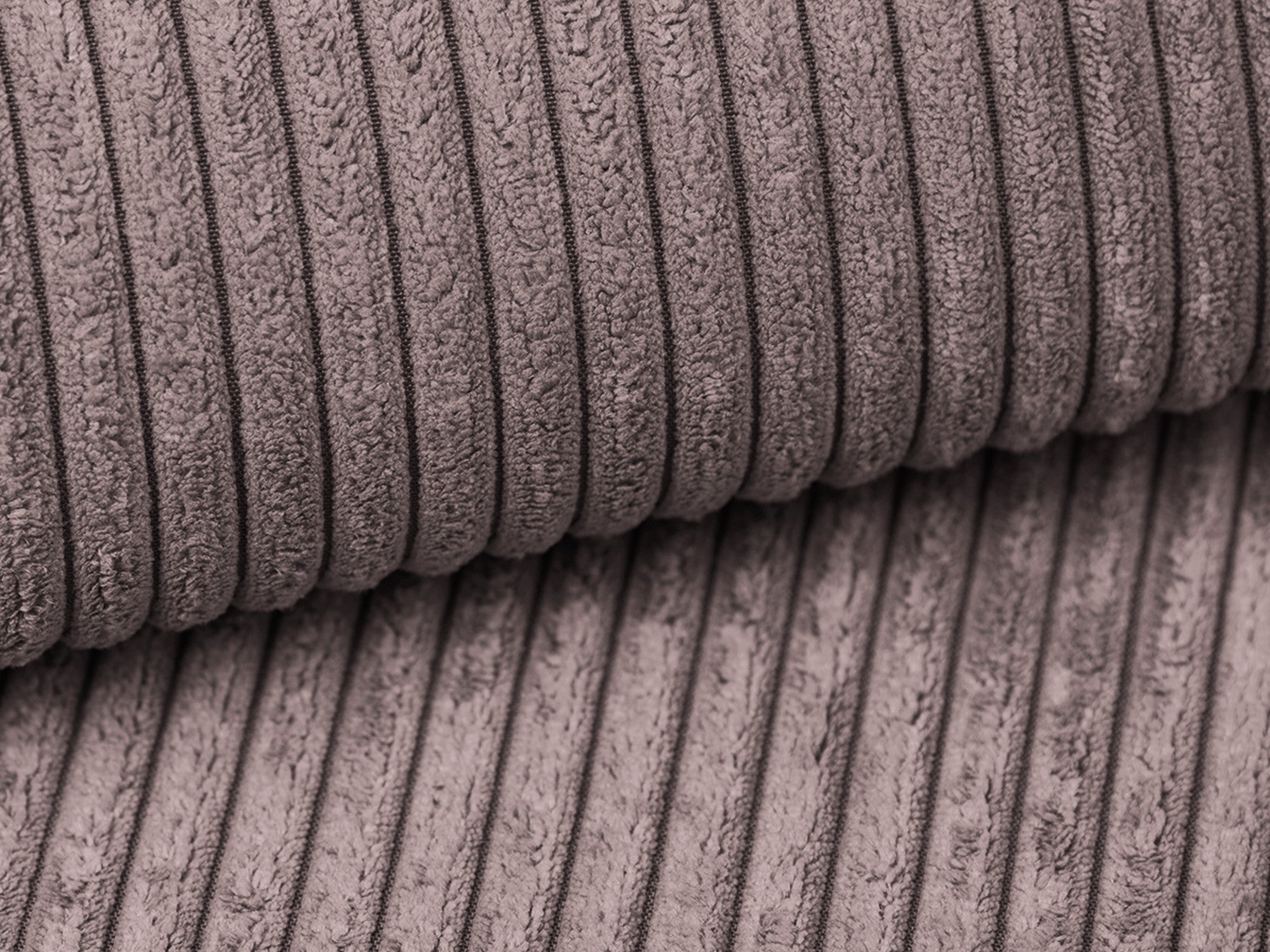 Pohovka pro 3 osoby s funkcí spaní KALENA ztlumená růžová kordová látka