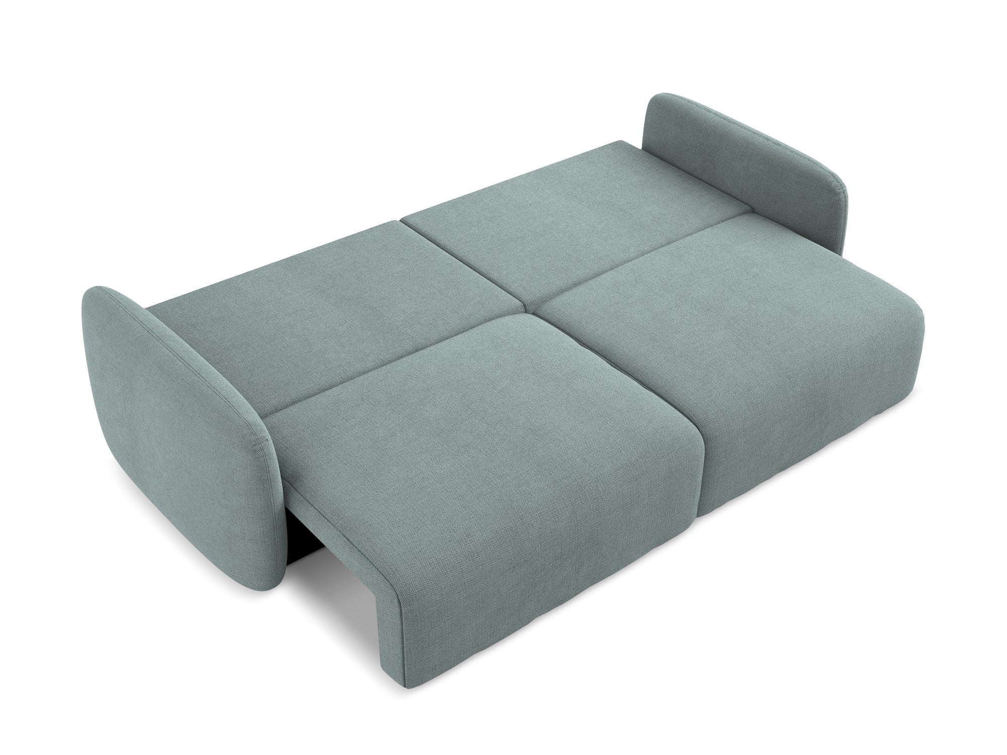 3-Seater Sofa with Sleeping Function KALENA Denim Blue