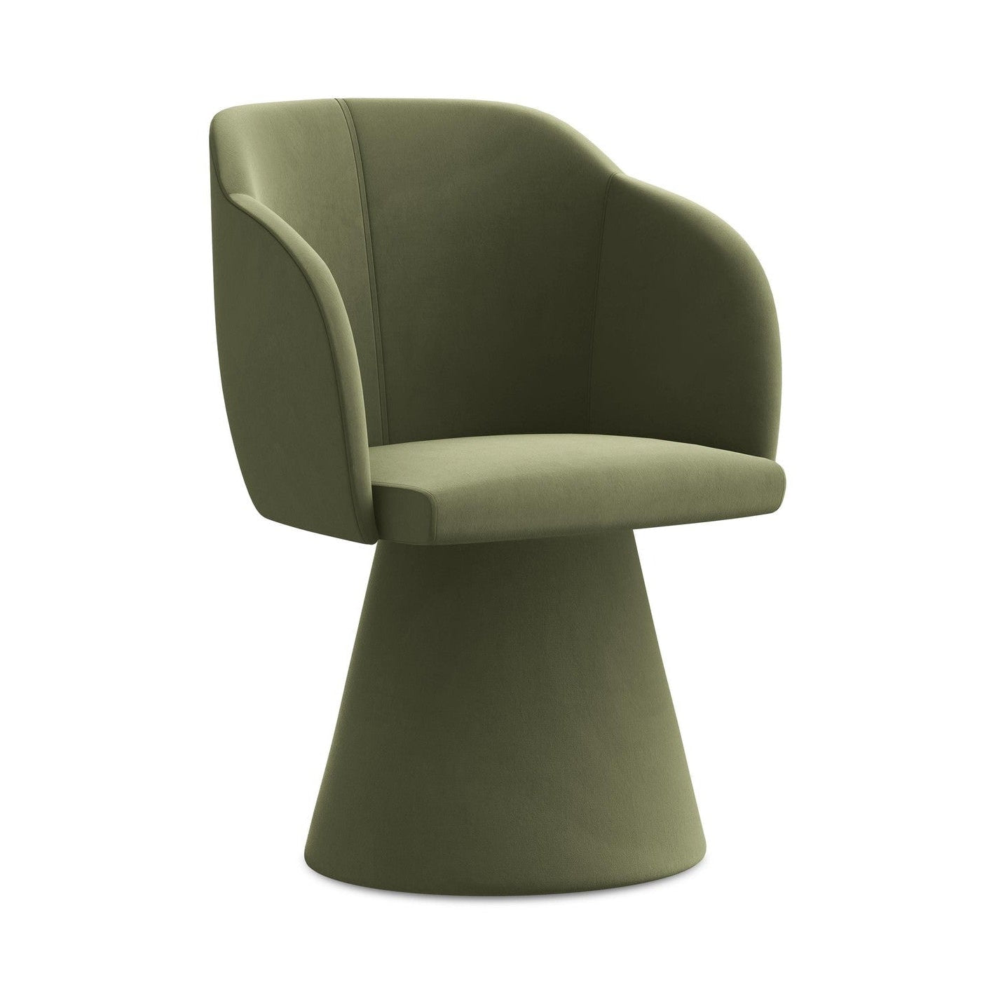 Sametová židle KANOA olivová