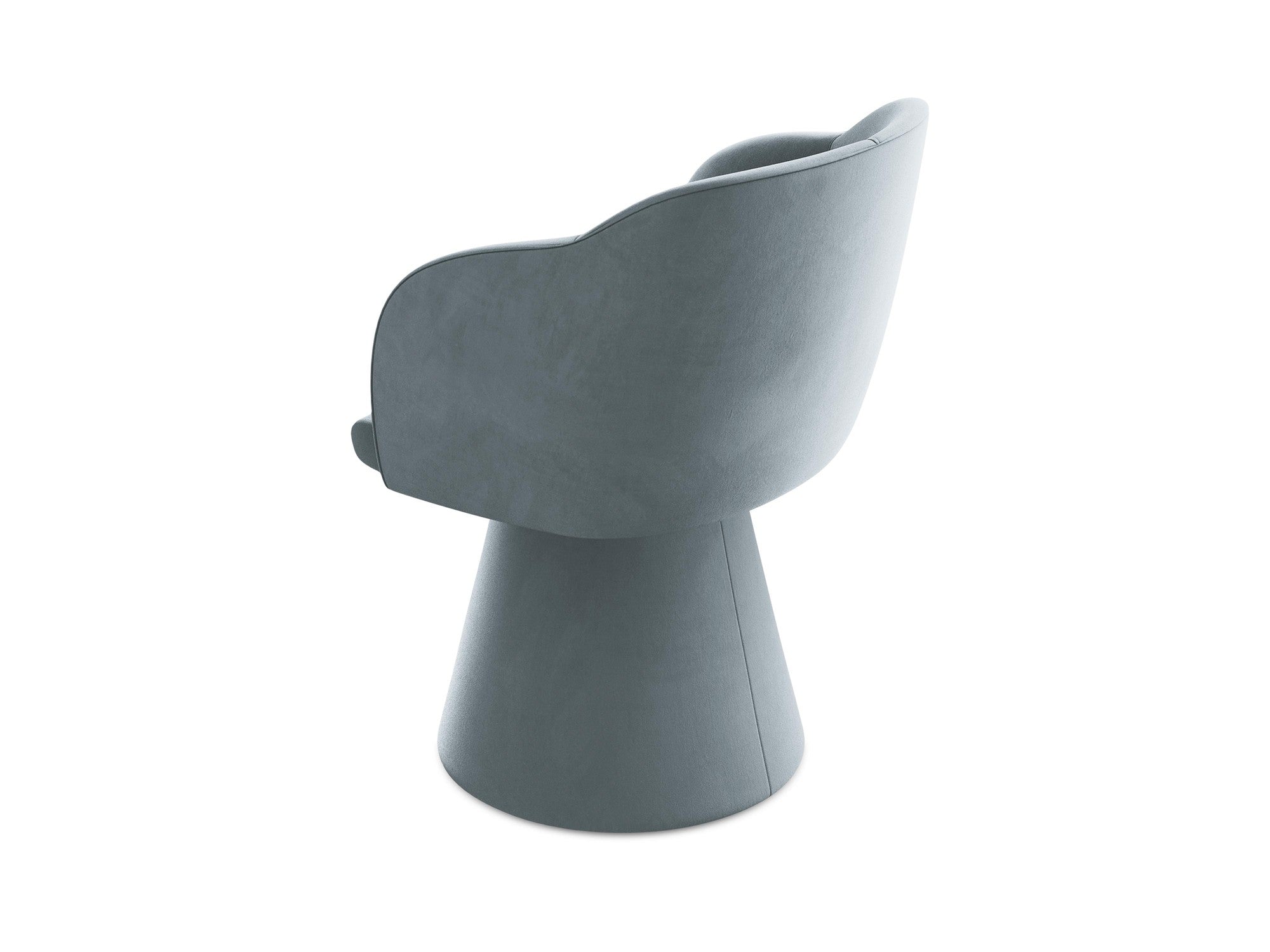 Sametová židle KANOA světle modrá