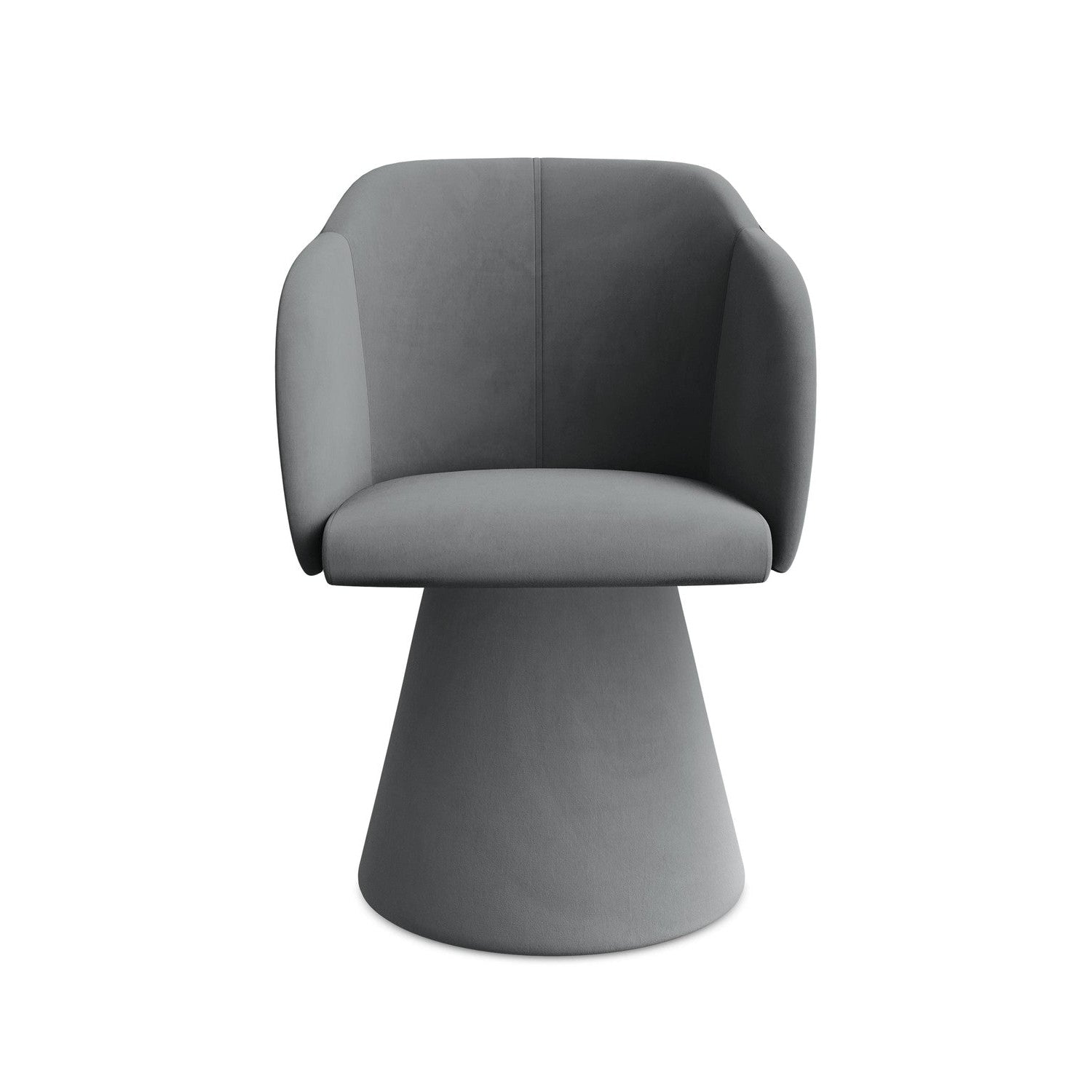Velvet Chair KANOA Steel Gray