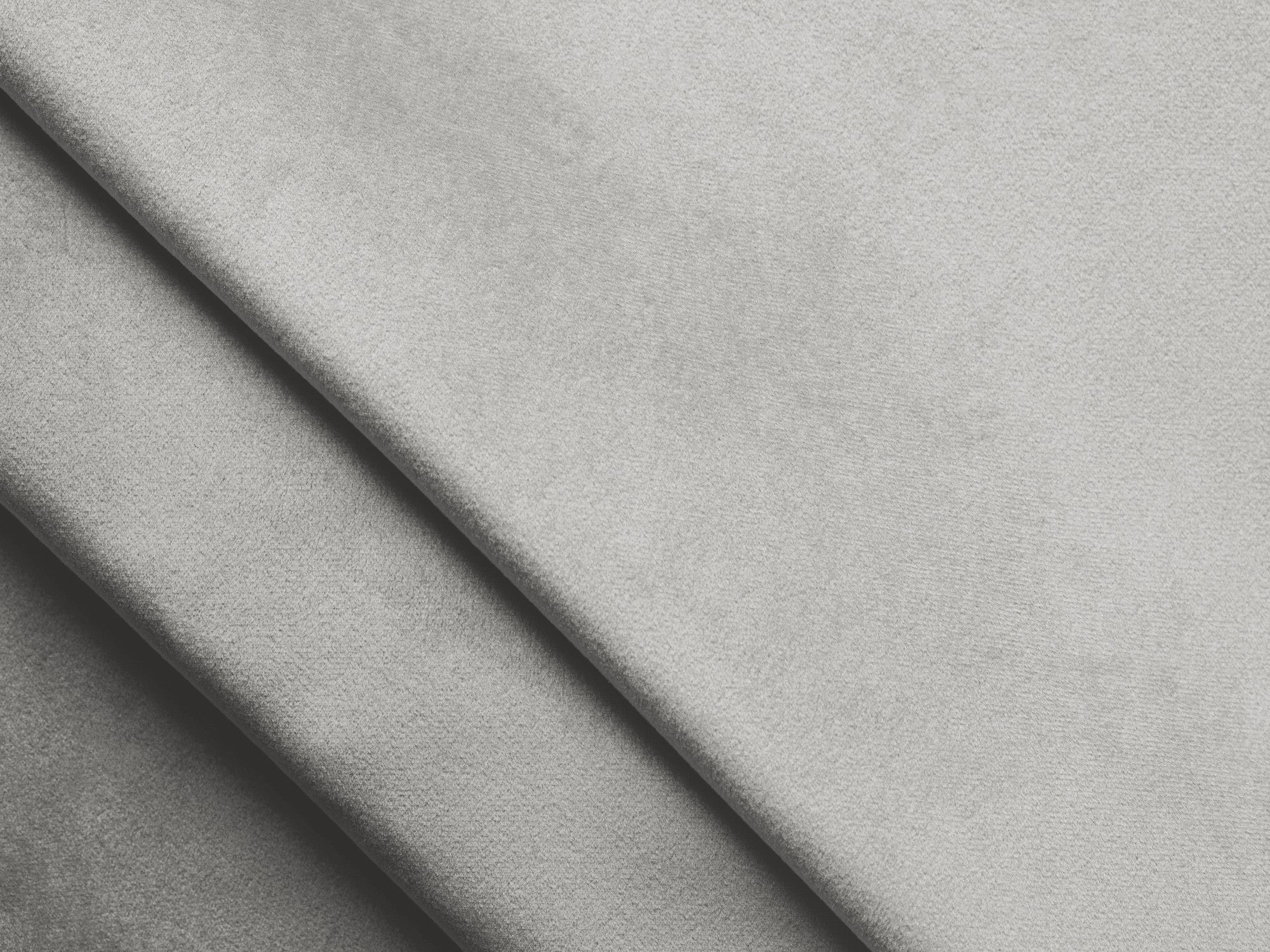 Sametový rohový gauč levostranný s funkcí spaní KONA stříbrně šedý