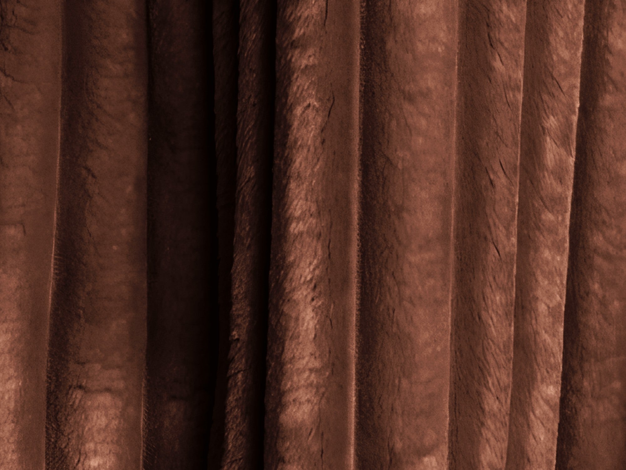 Left-sided corner sofa bed KONA terracotta corduroy