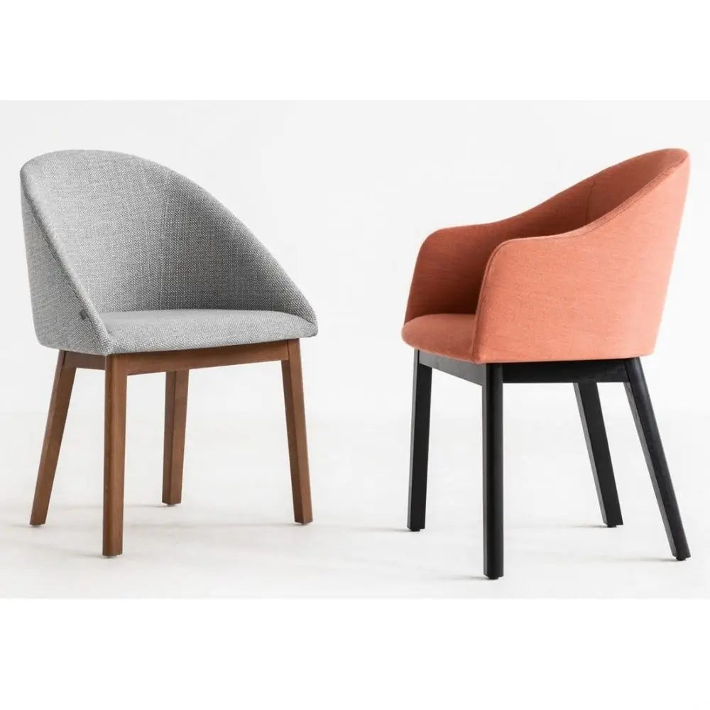 POP A-1901 chair with a wooden base