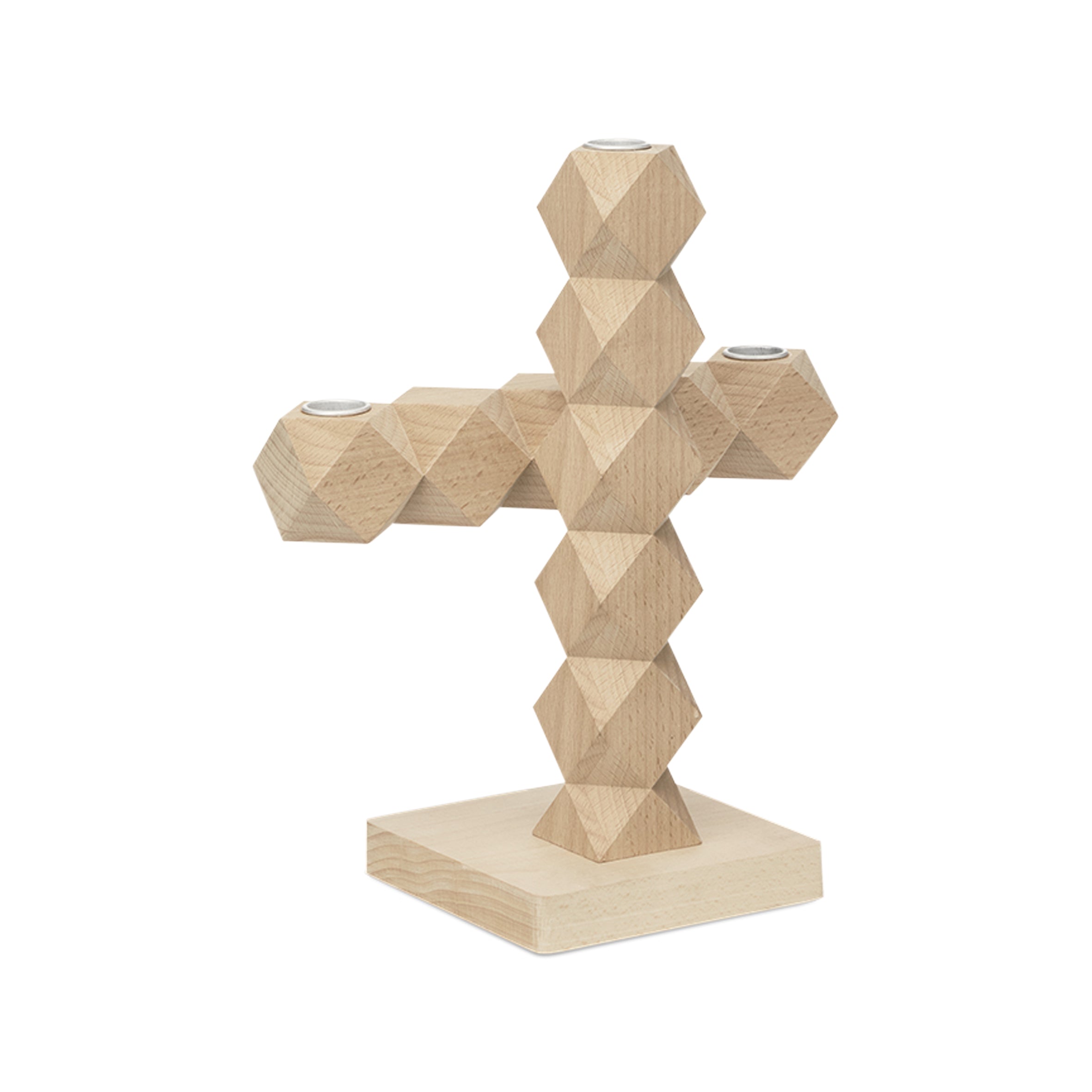 Svícen CLEAN CUT bukové dřevo