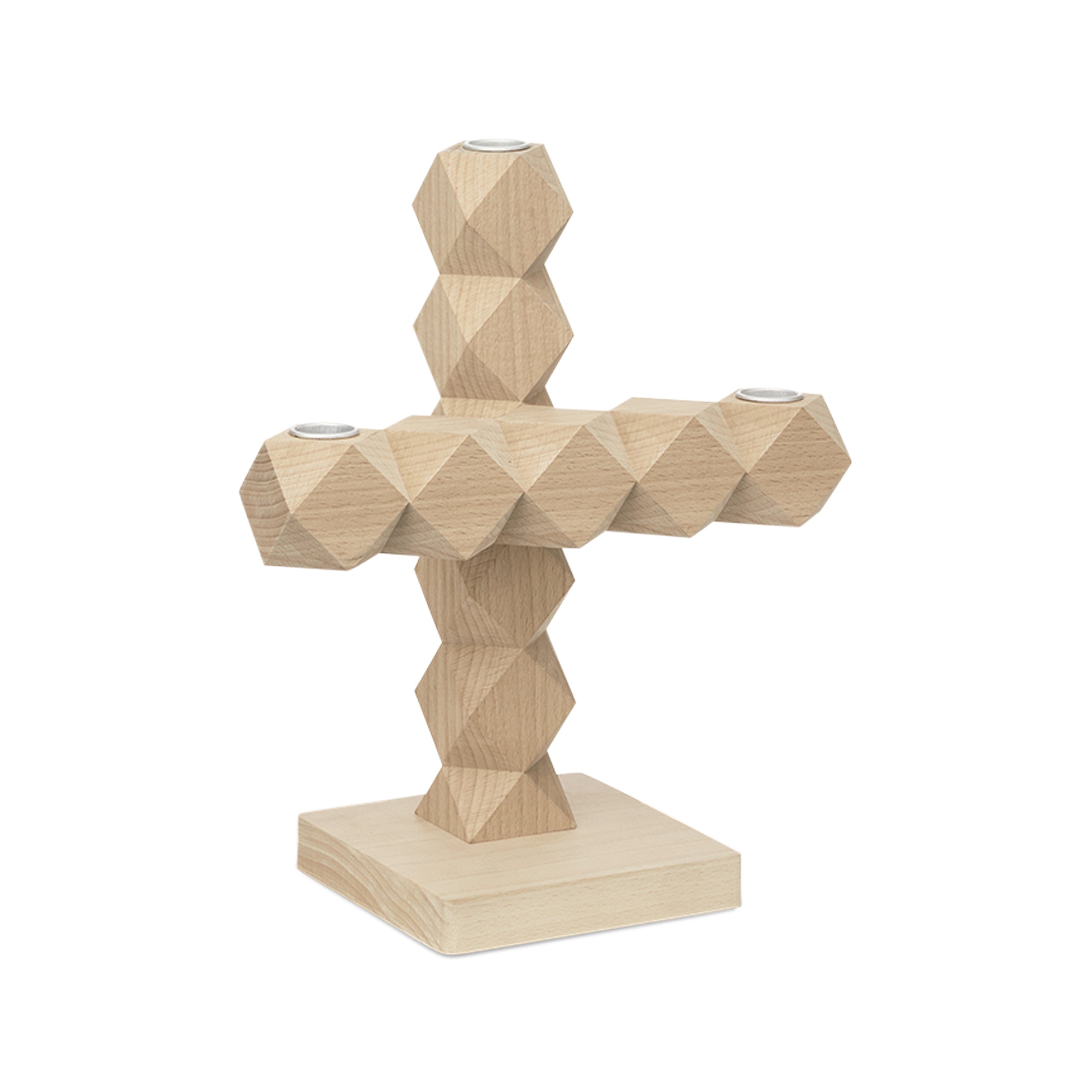 Svícen CLEAN CUT bukové dřevo