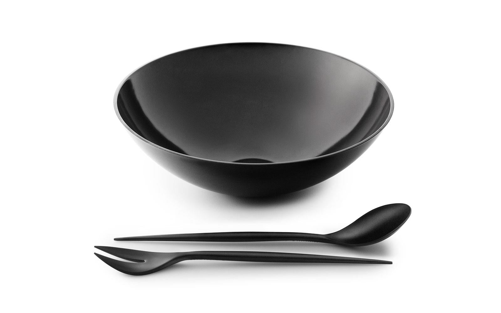 KRENIT Black Salad Bowl