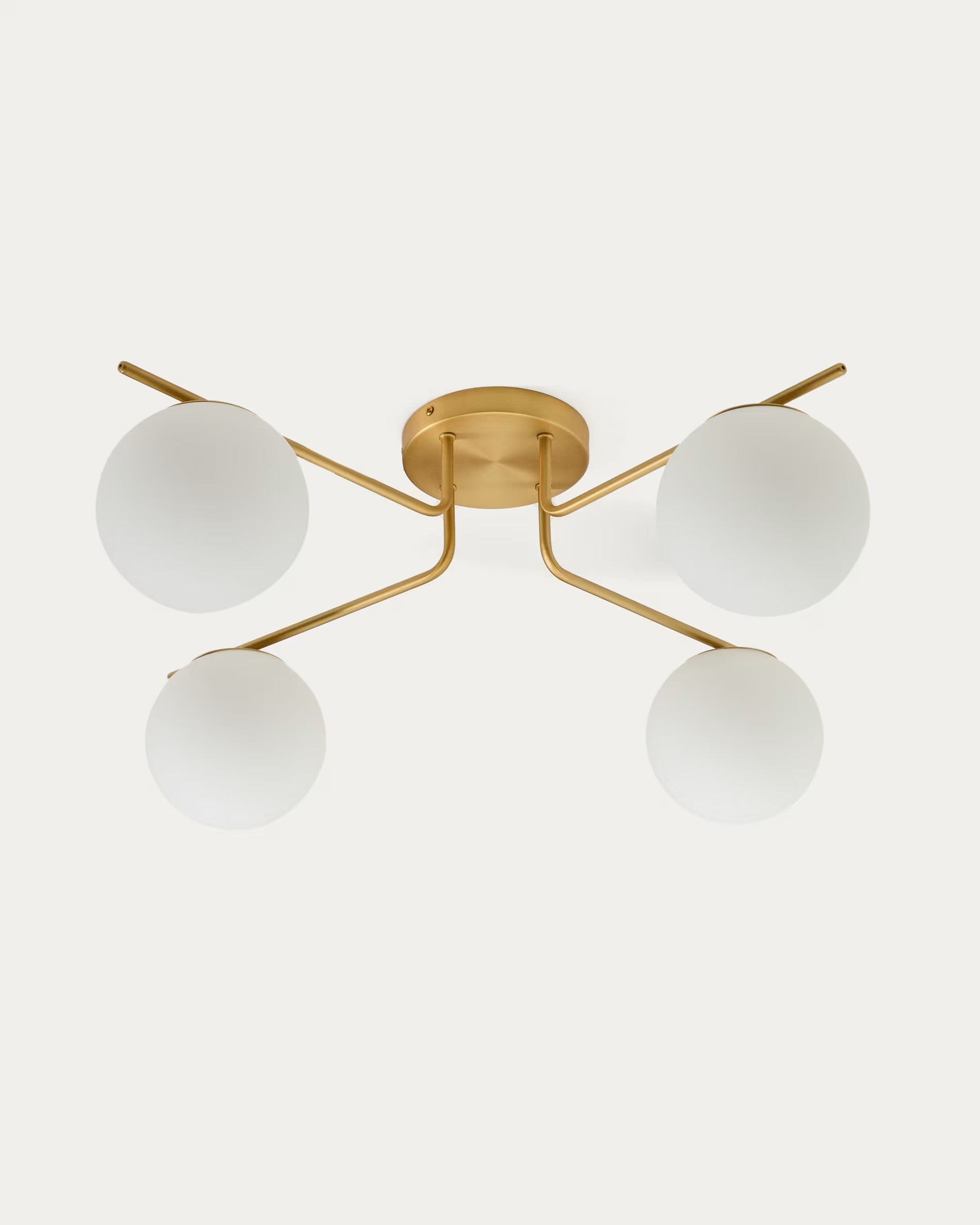 Four-point ceiling lamp BRISIA brushed brass