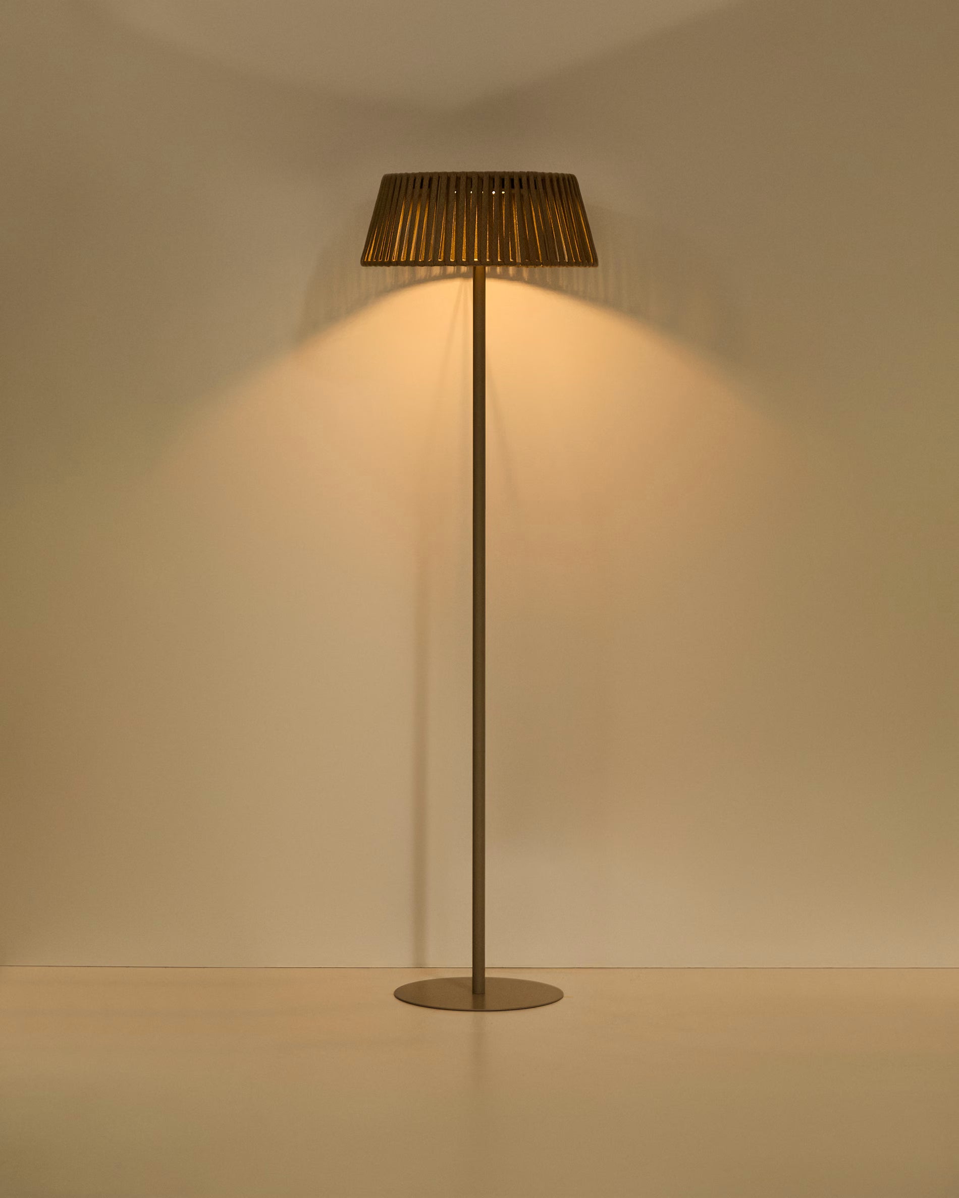Beige Solar Floor Garden Lamp ALDET