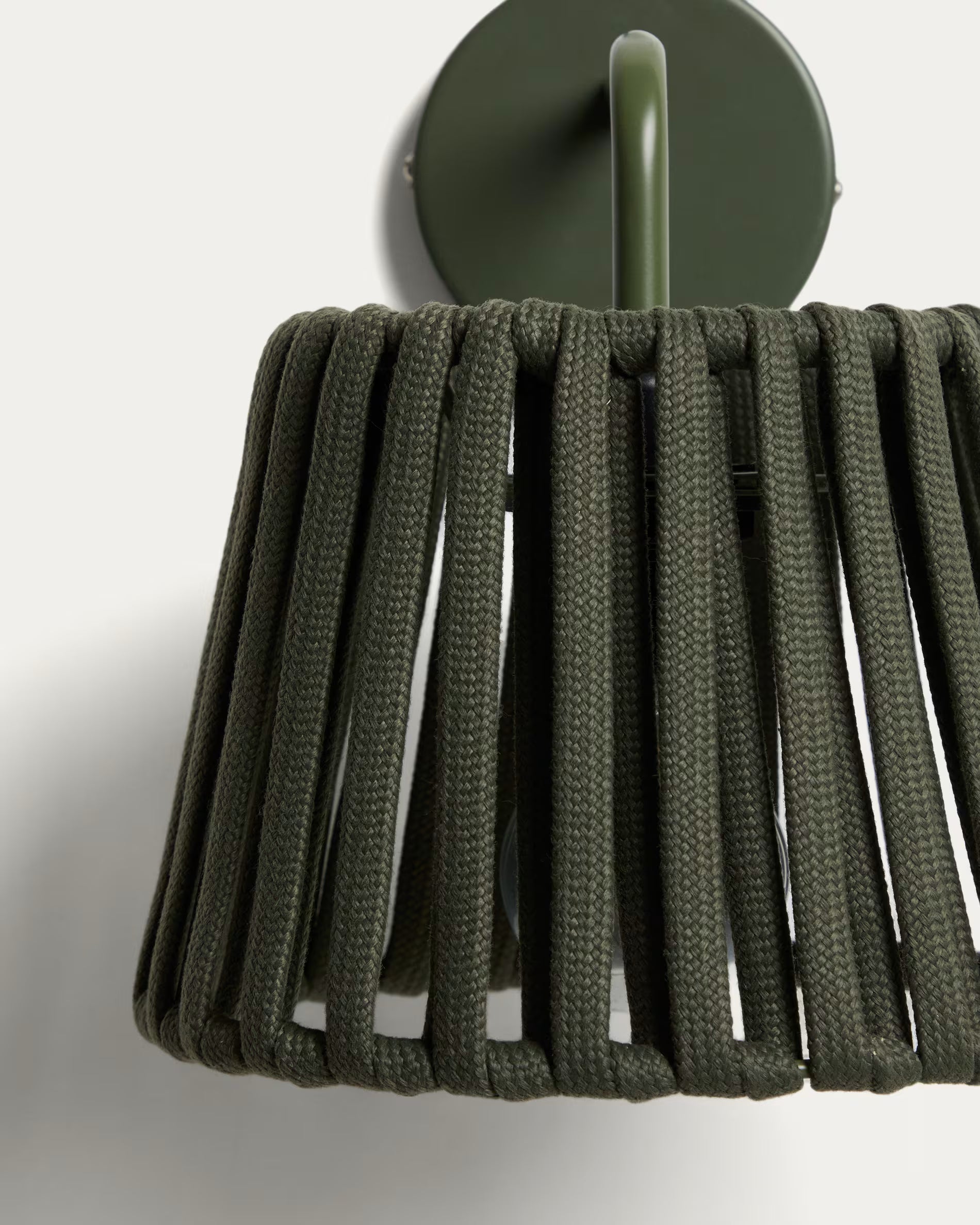 Zelená solární nástěnná zahradní lampa ALDET