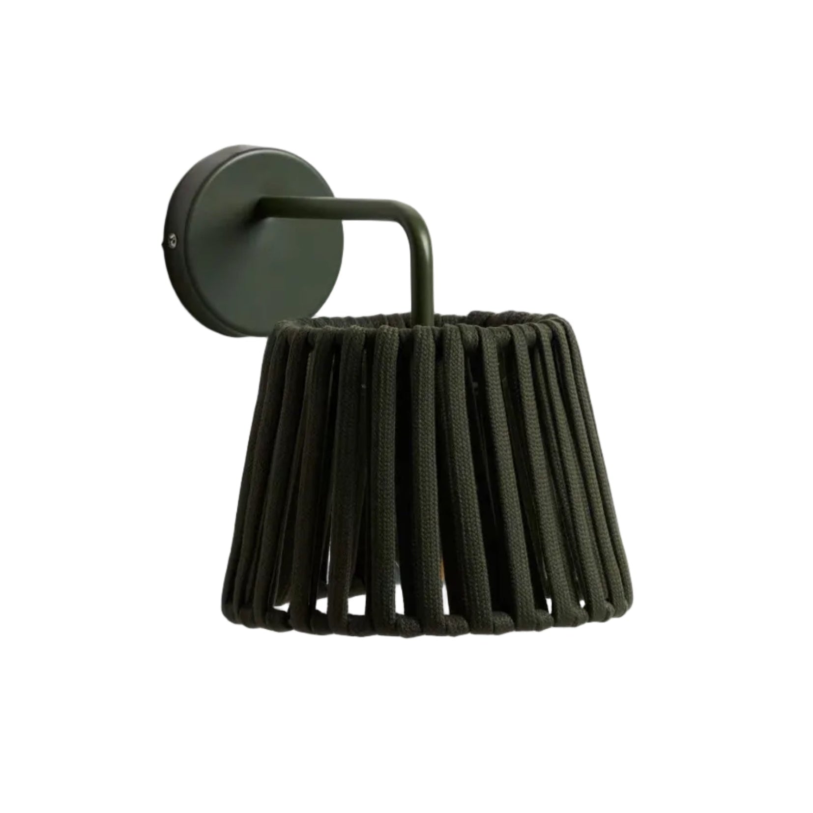 Zelená solární nástěnná zahradní lampa ALDET