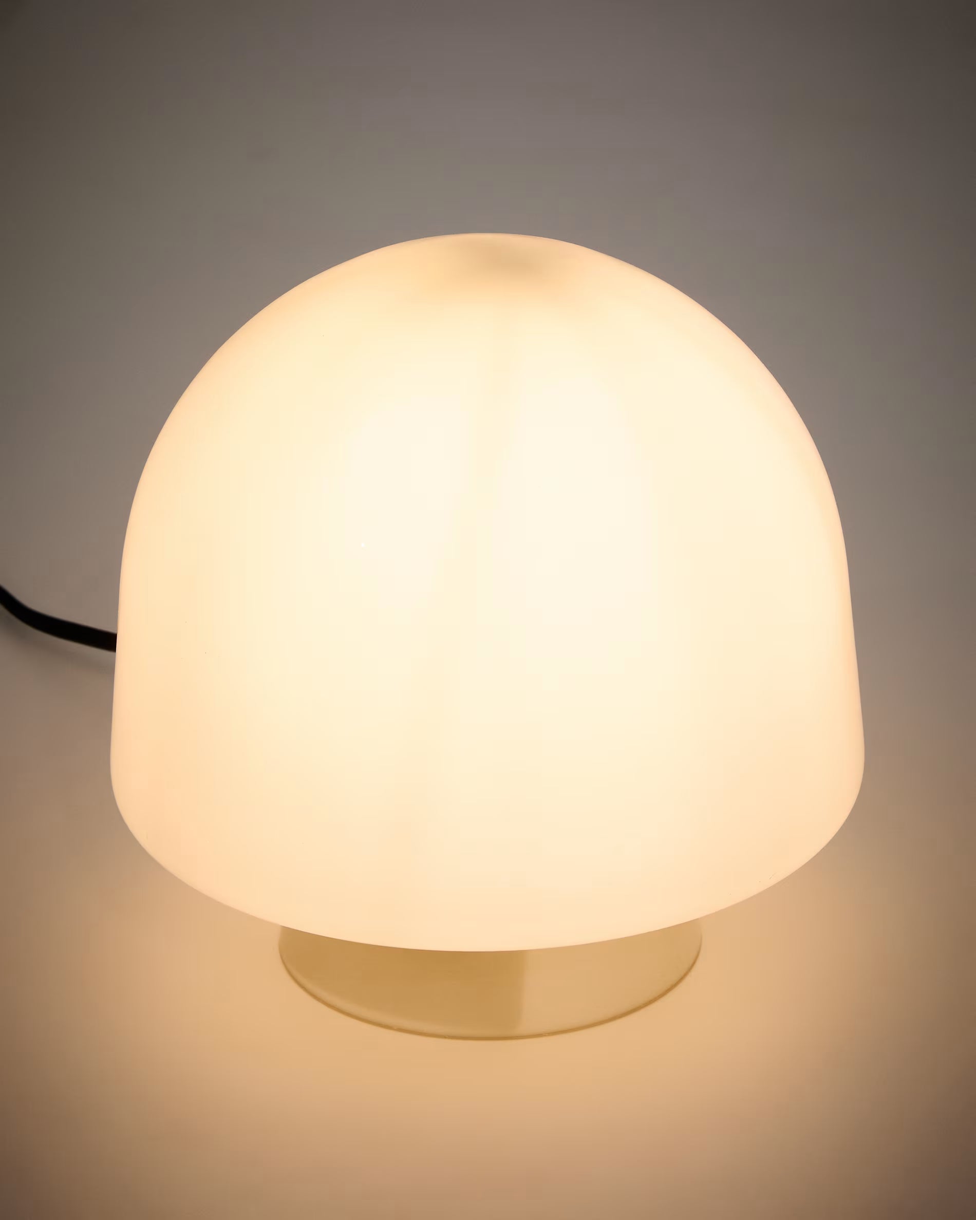 REIG Table Lamp Gray Glass