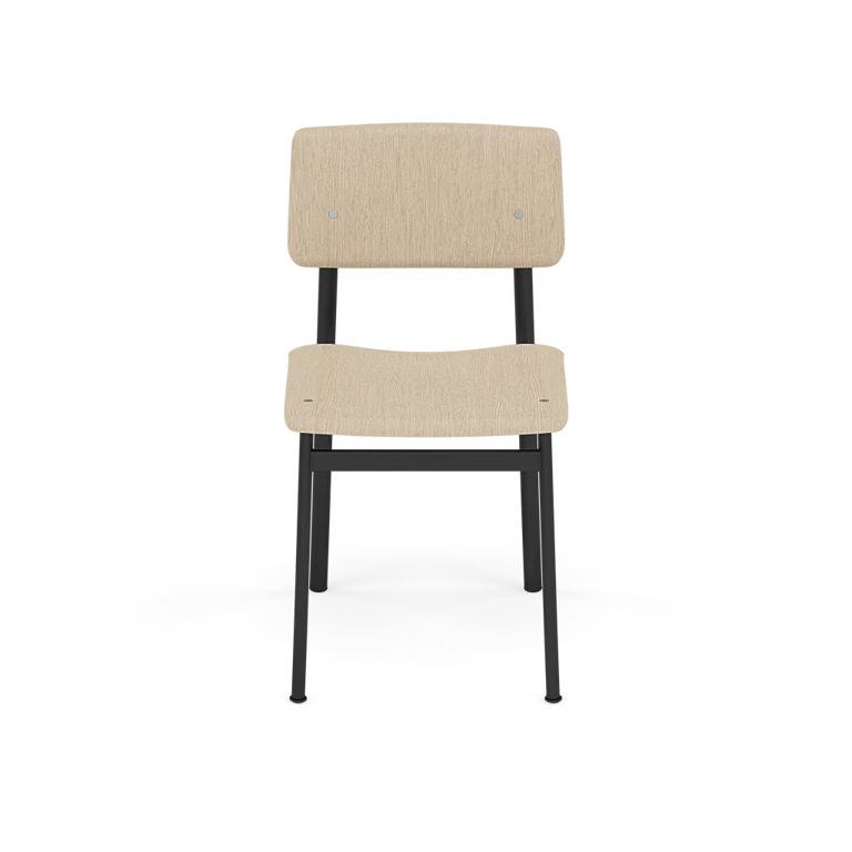 LOFT Chair with Oak Veneer and Black Base