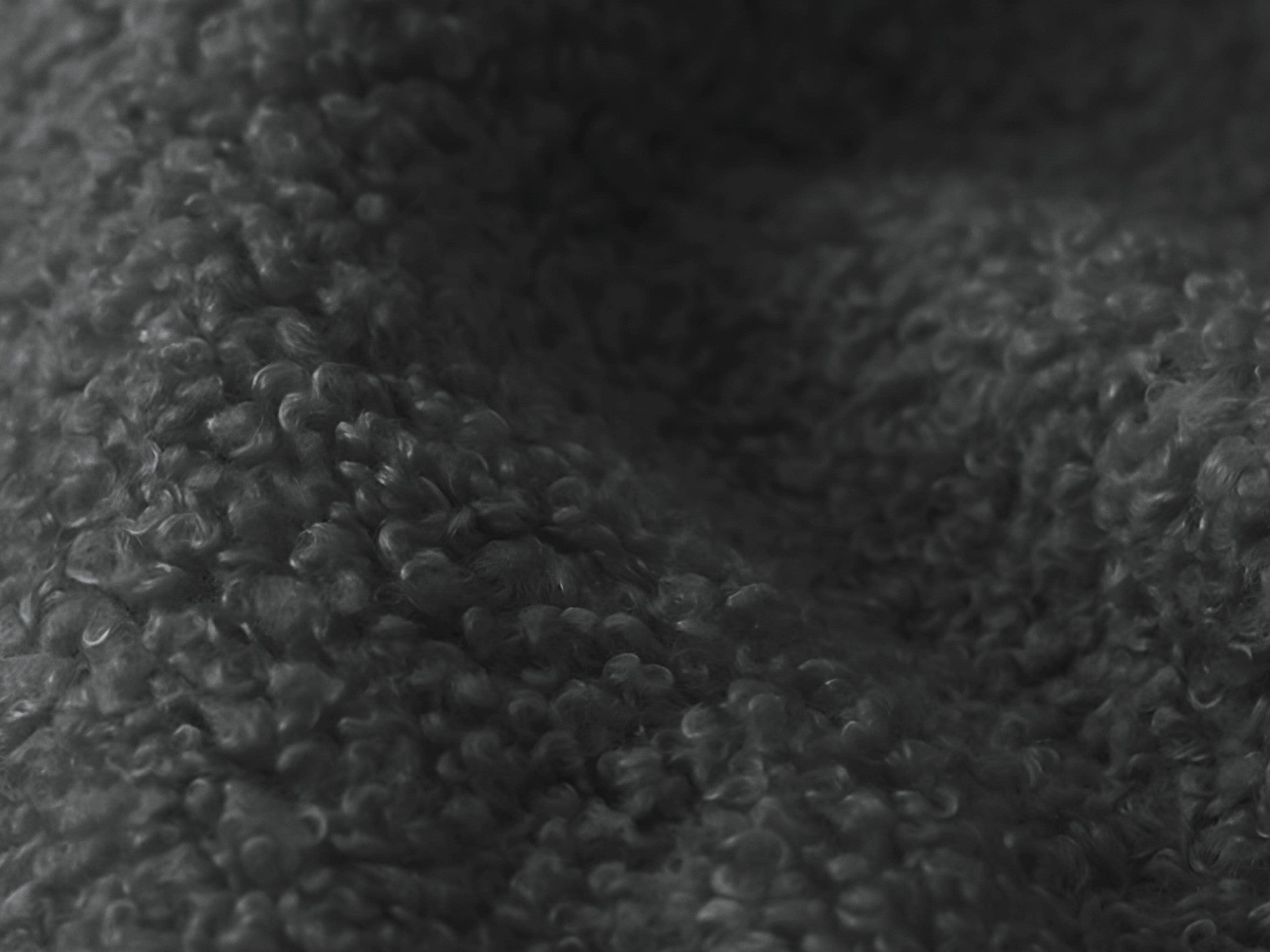 Pohovka 3-místná s funkcí spaní LOHI tmavě šedá boucle