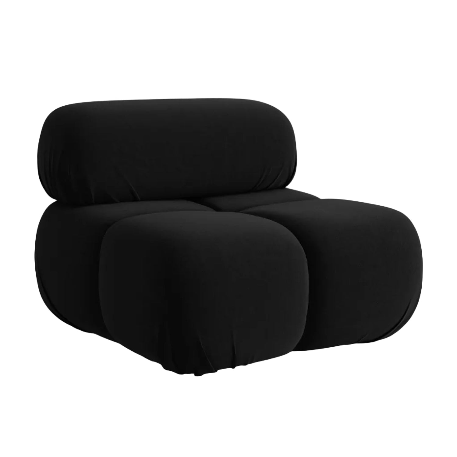 Armchair / velvet module LOKUA black