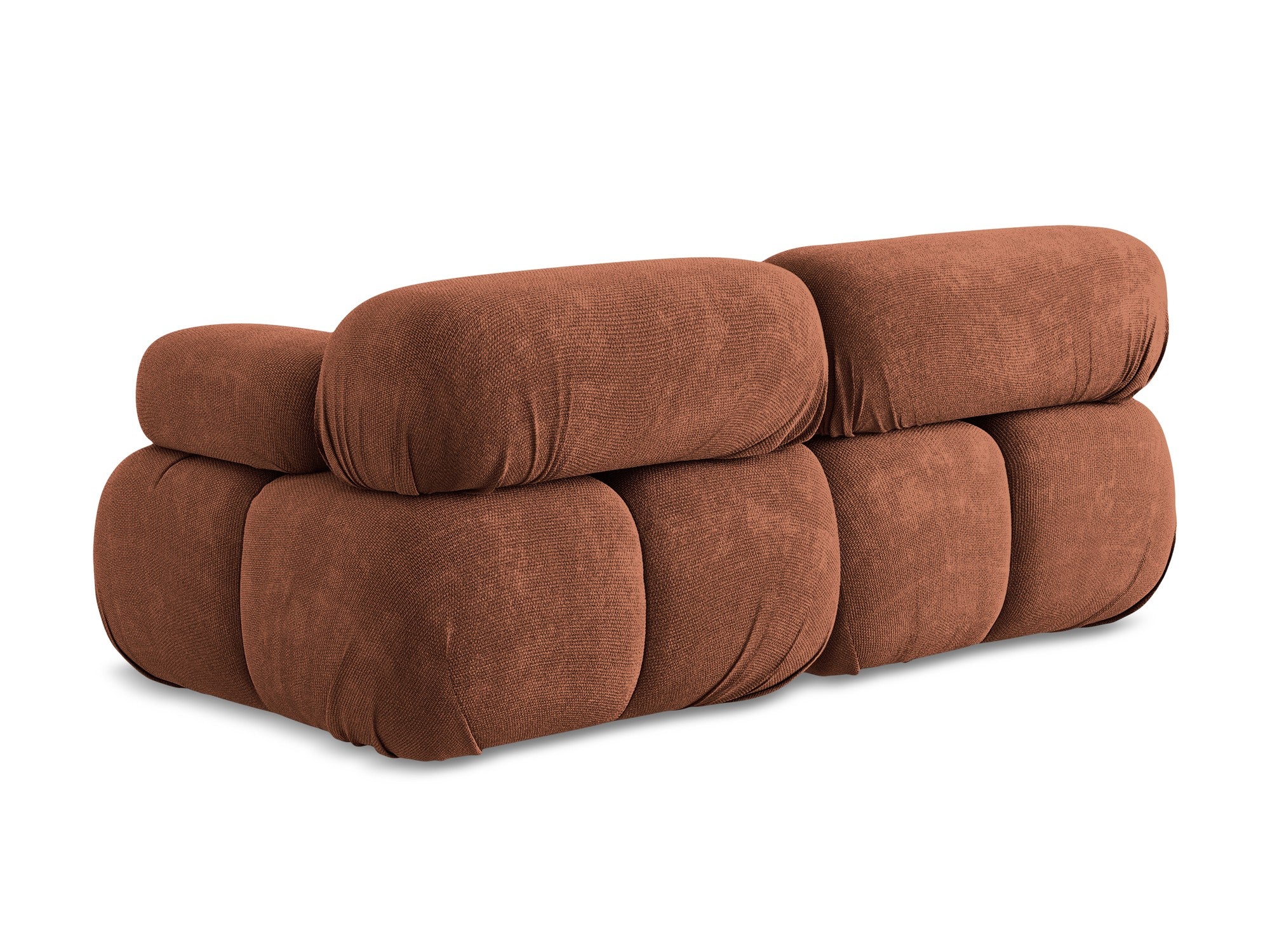 Modular 2-Seater Sofa LOKUA Terracotta Chenille