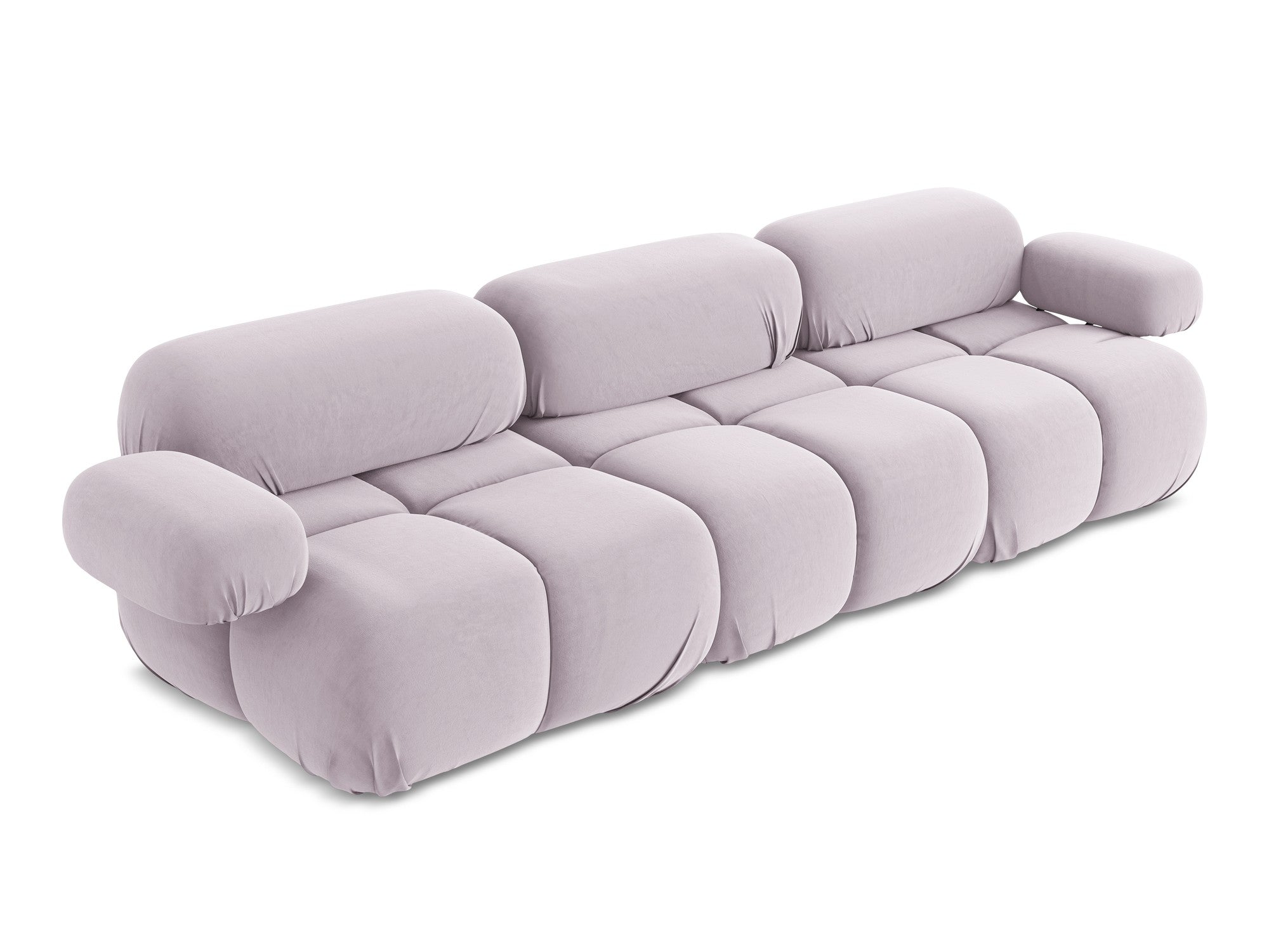 Sofa modulární sametová 3-místná LOKUA levandulová