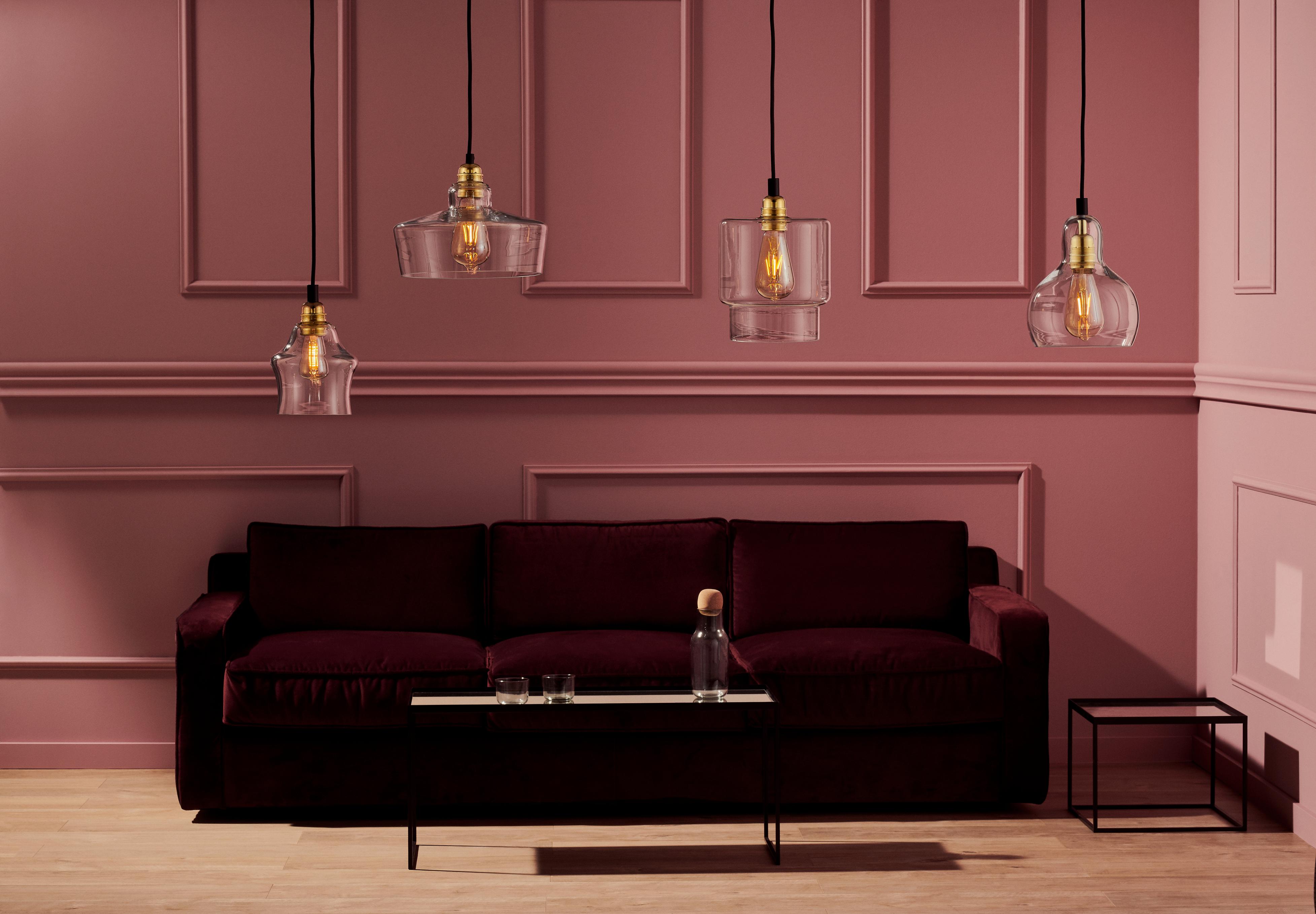 Závěsné svítidlo LONGIS IV transparentní s lesklým chromem