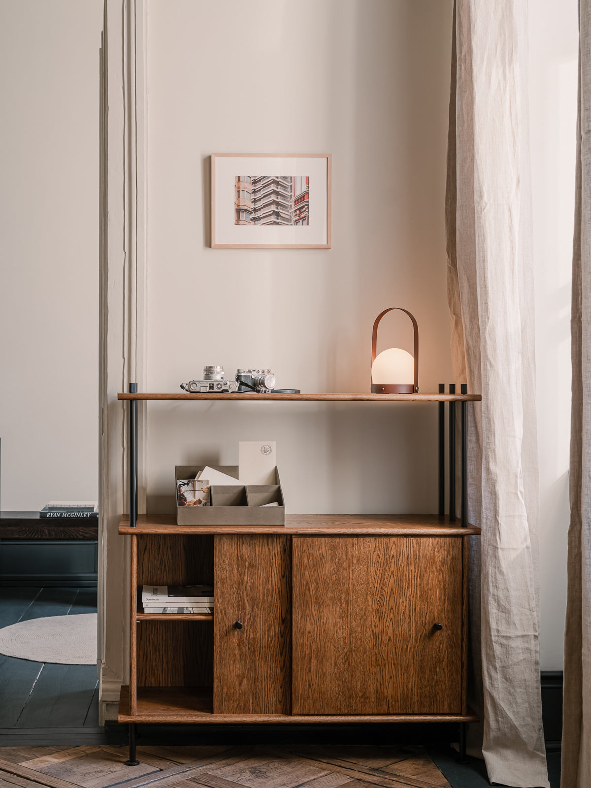 BAVA 100 Cabinet Dark Oak Wood