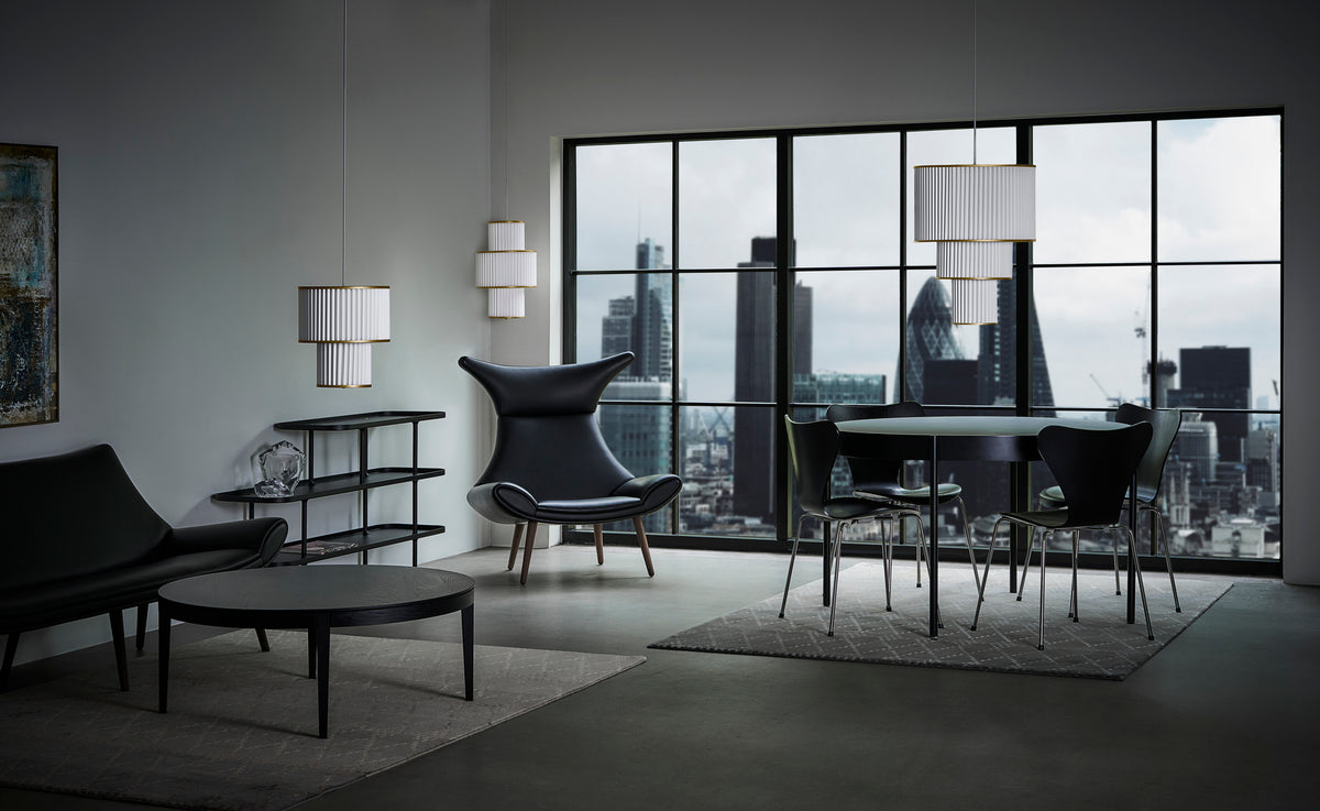 Lampa wisząca MODEL 112 PLIVELLO biały ze złotym – Le Klint