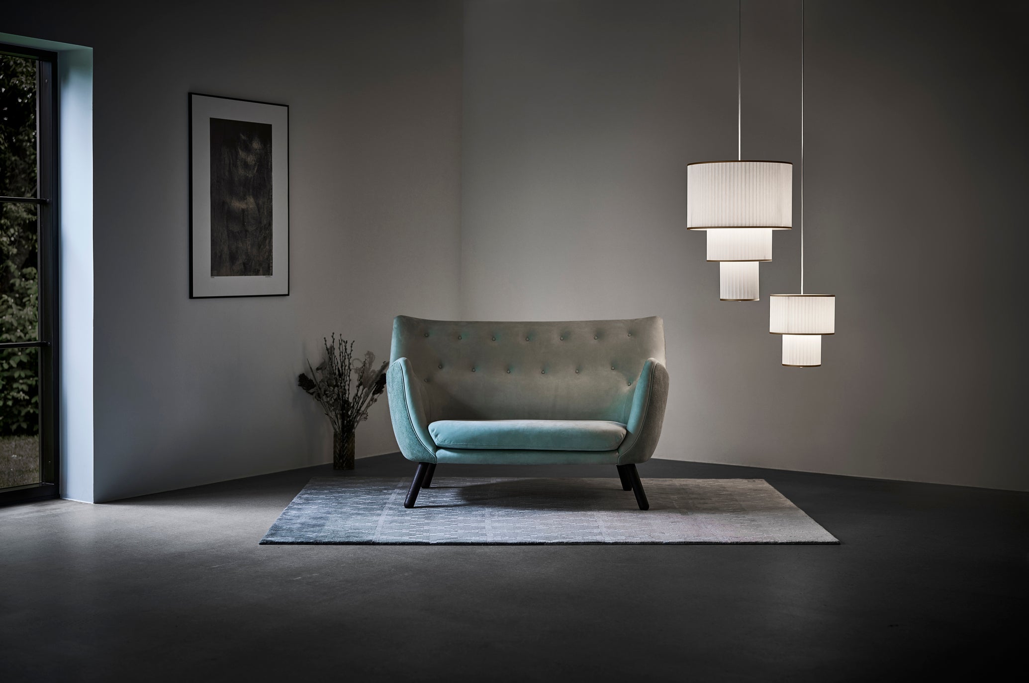 Závěsné svítidlo MODEL 110 PLIVELLO bílé se zlatým