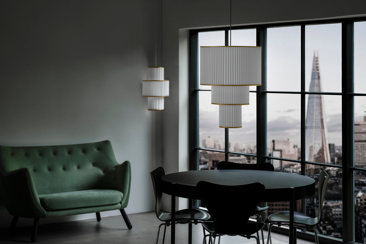 Lampa wisząca MODEL 112 PLIVELLO biały ze złotym – styl nowoczesny
