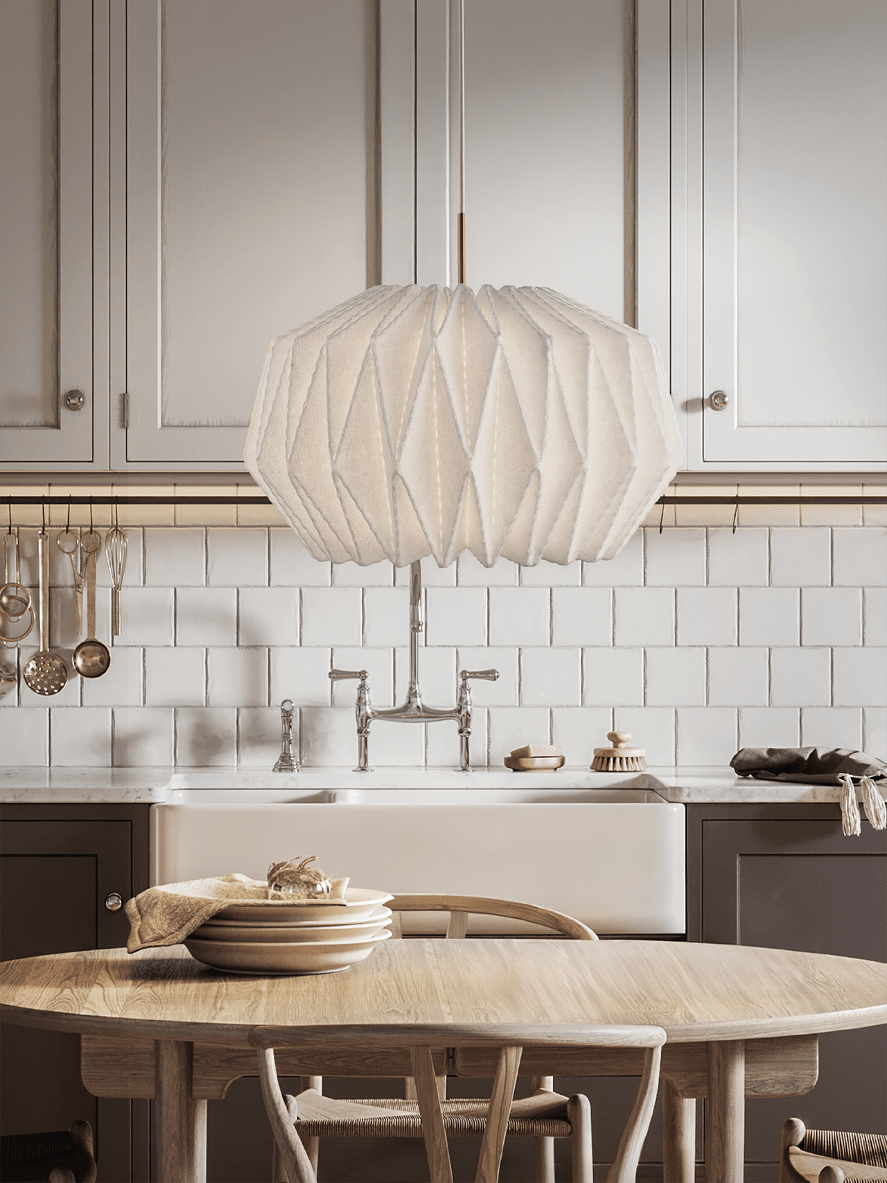 Závěsné svítidlo MODEL 164 MĚKKY ZÁHYB bílá