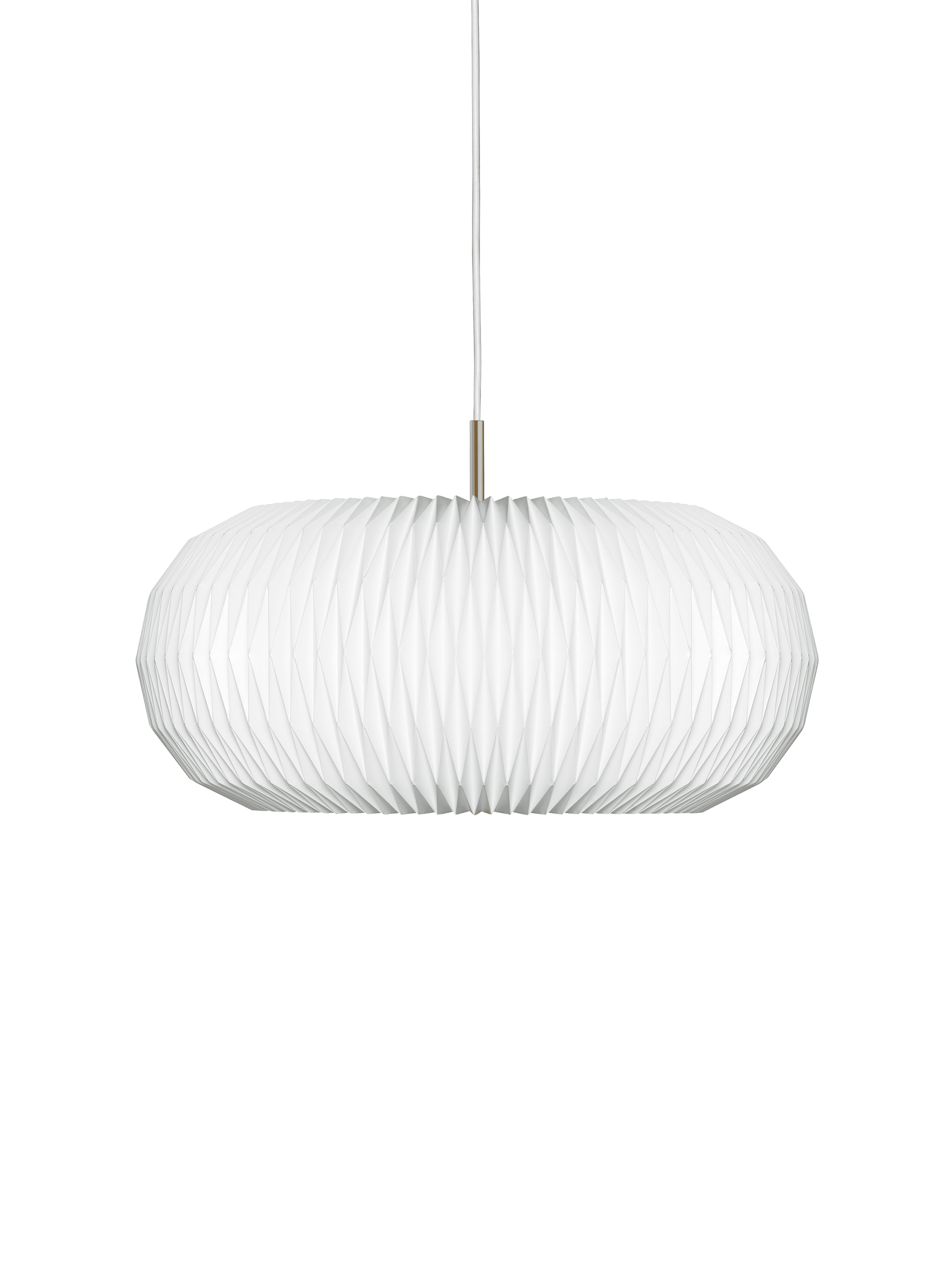 Hanging Lamp MODEL 195 DONUT white with gold